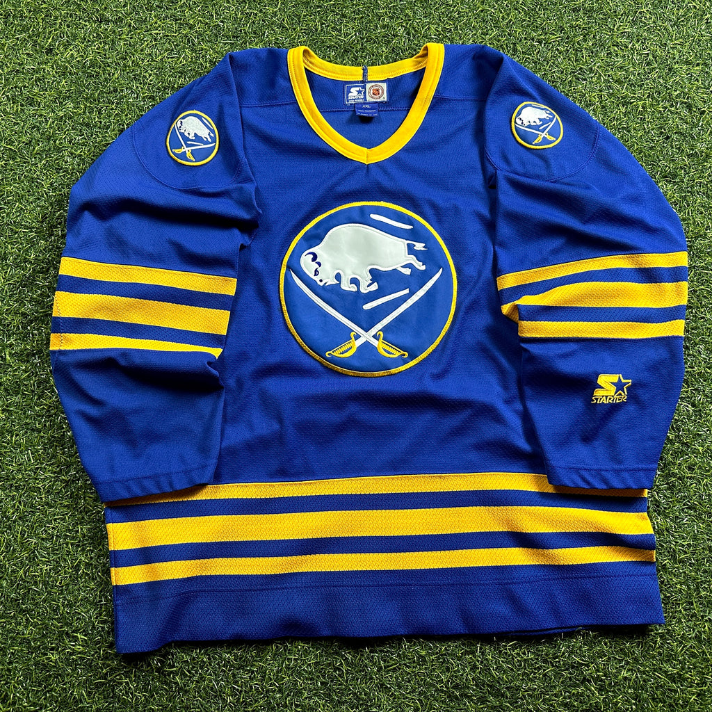 1995 Starter NHL Jersey Buffalo Sabres Blue Away Sz. 2XL Vintage