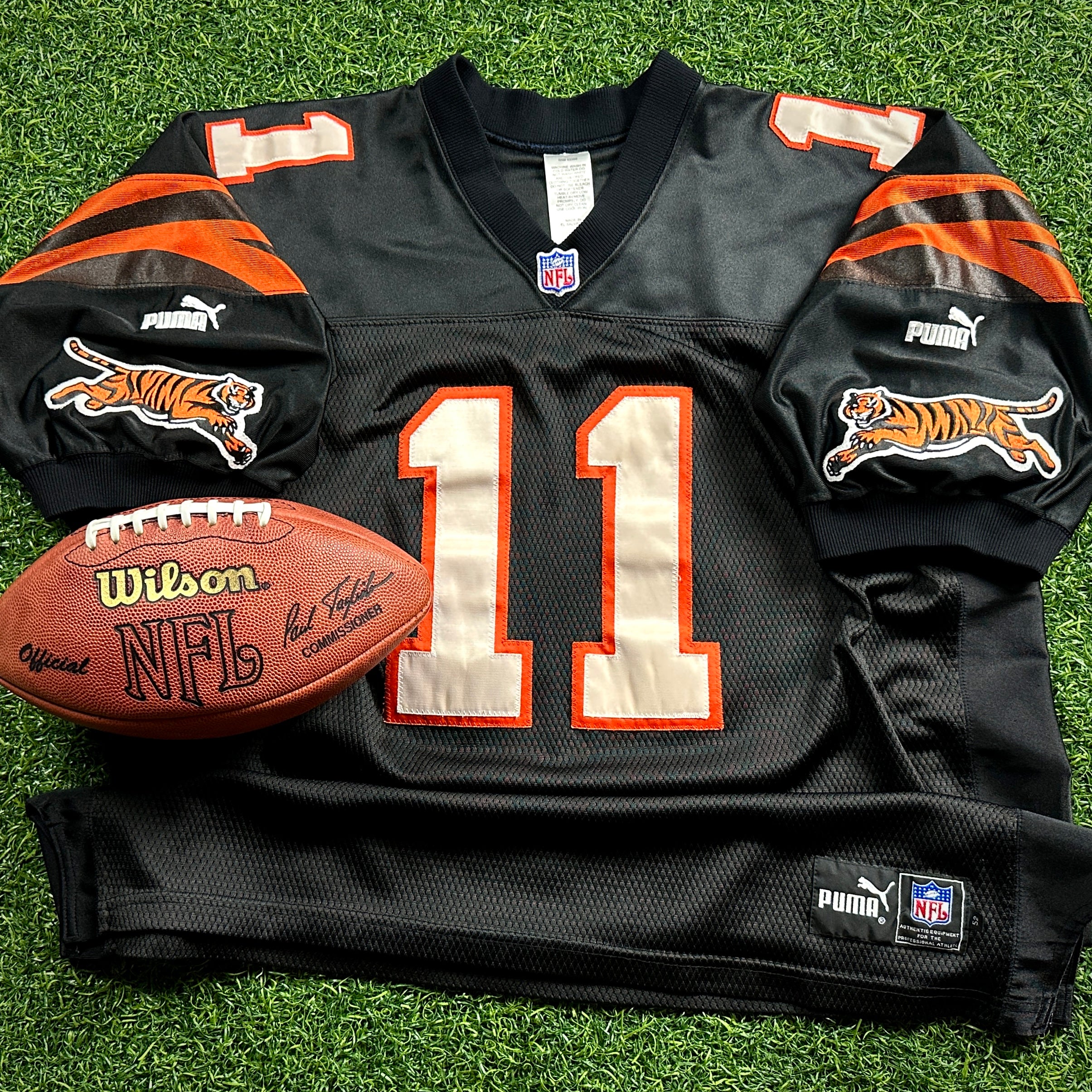 2000 Puma NFL Authentic Jersey Cincinnati Bengals Akili Smith Sz. 52 Vintage