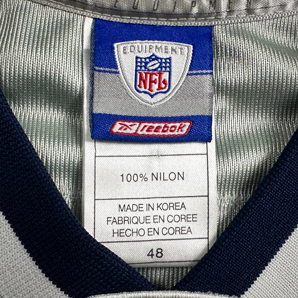 2003 Reebok NFL Authentic Jersey New England Patriots Tom Brady Sz. 48 Silver Alternate