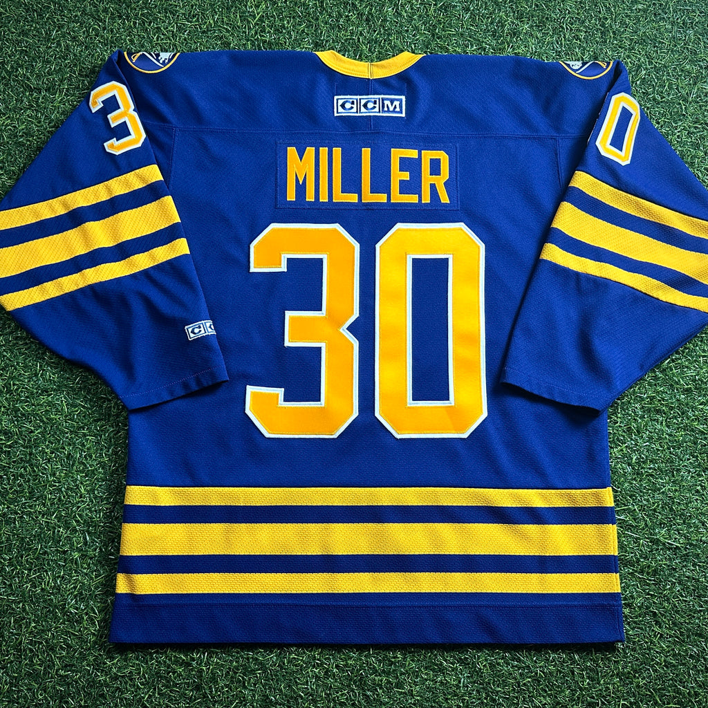2006 CCM NHL Buffalo Sabres Alternate Jersey Ryan Miller Sz L Vintage MiC