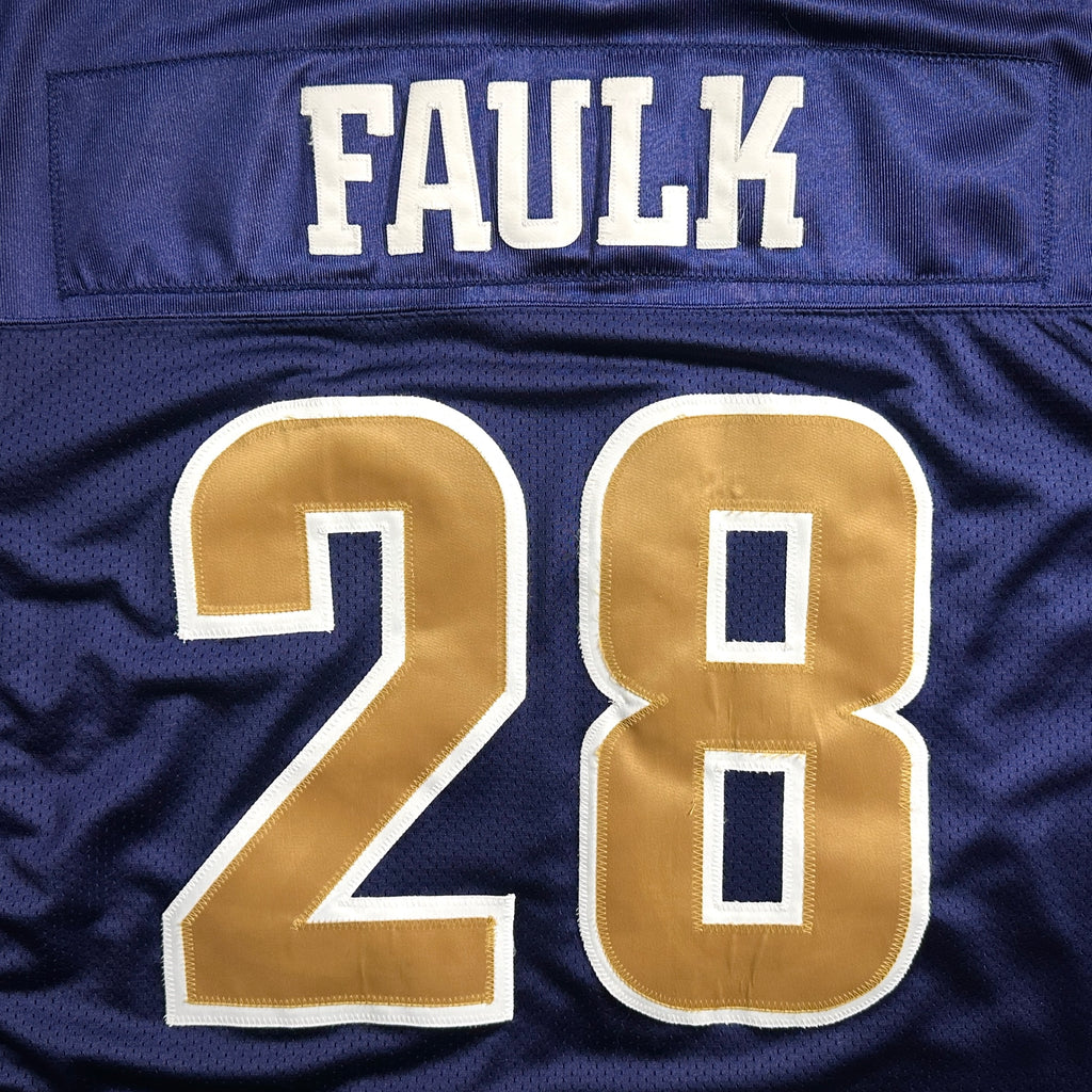 2004 Reebok NFL Authentic Jersey St. Louis Rams Marshall Faulk Sz 52 Vintage HOF