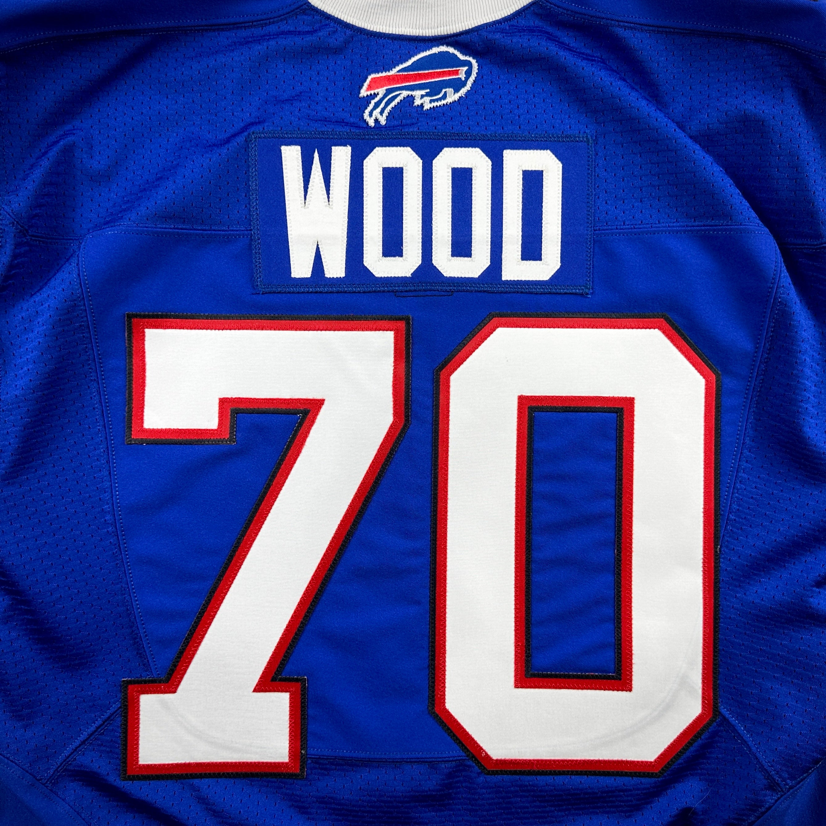 2016 Nike NFL Team-Issued Game Jersey Buffalo Bills Eric Wood Sz. 46 LINE COA