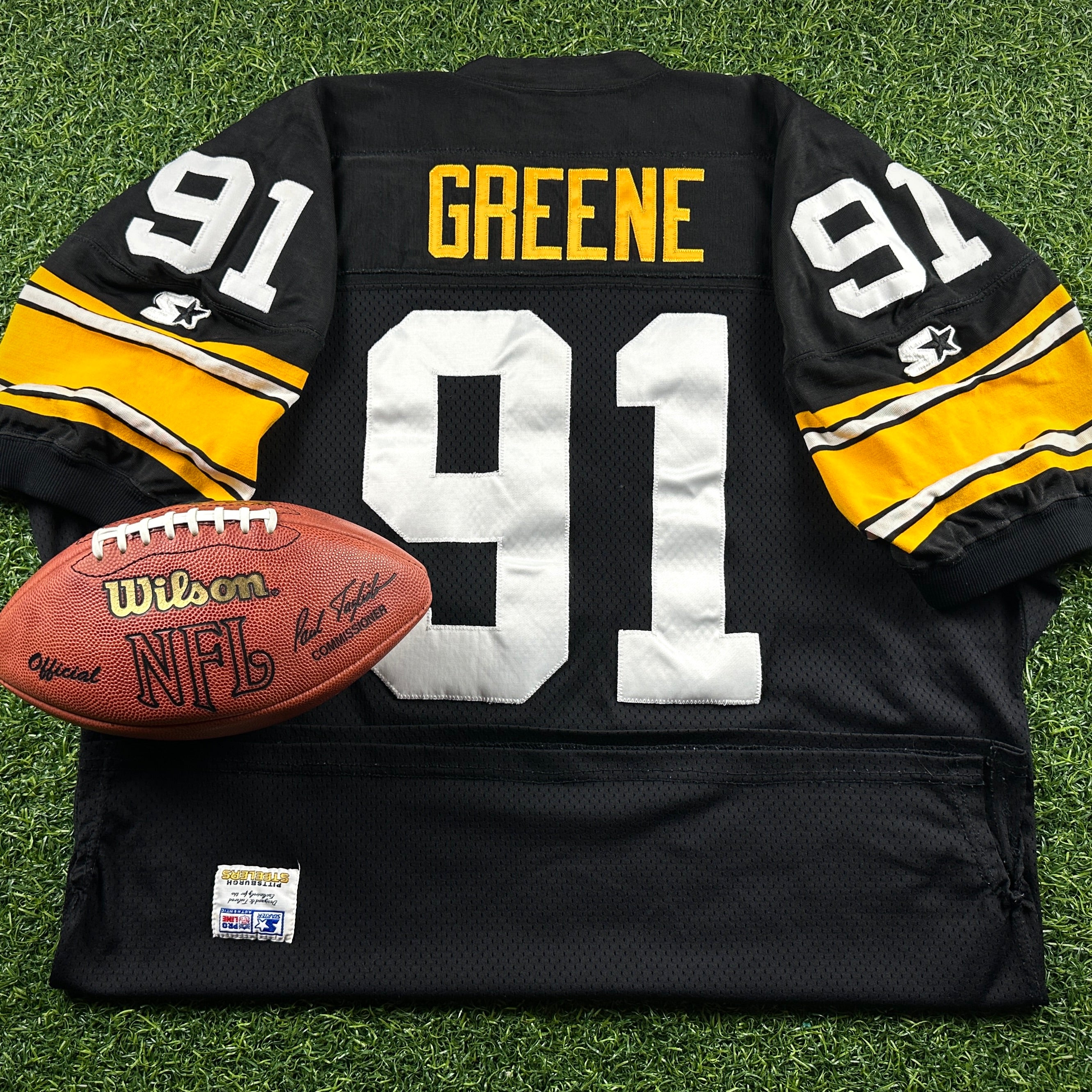 1995 Starter NFL Authentic Jersey Pittsburgh Steelers Kevin Greene Sz 54 Vintage