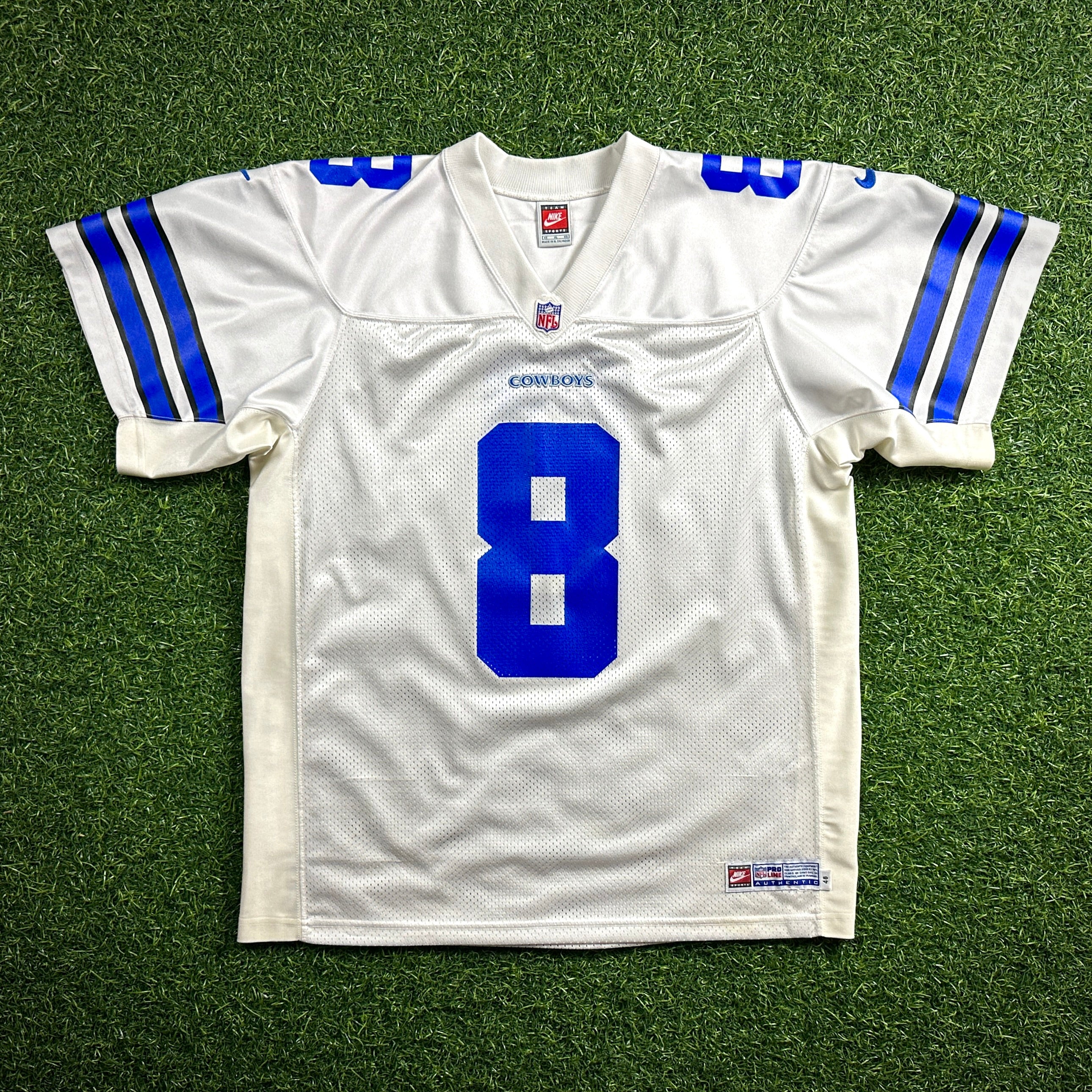 1999 Nike NFL Authentic Jersey Dallas Cowboys Troy Aikman Sz. 48 XL Vintage