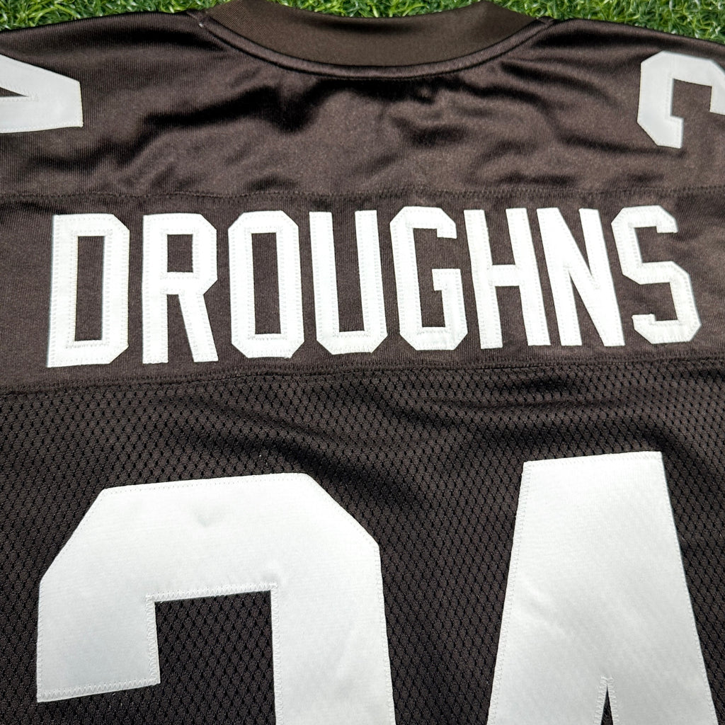 New! 2006 Reebok NFL Authentic Jersey Cleveland Browns Reuben Droughns Sz. 50 Vintage