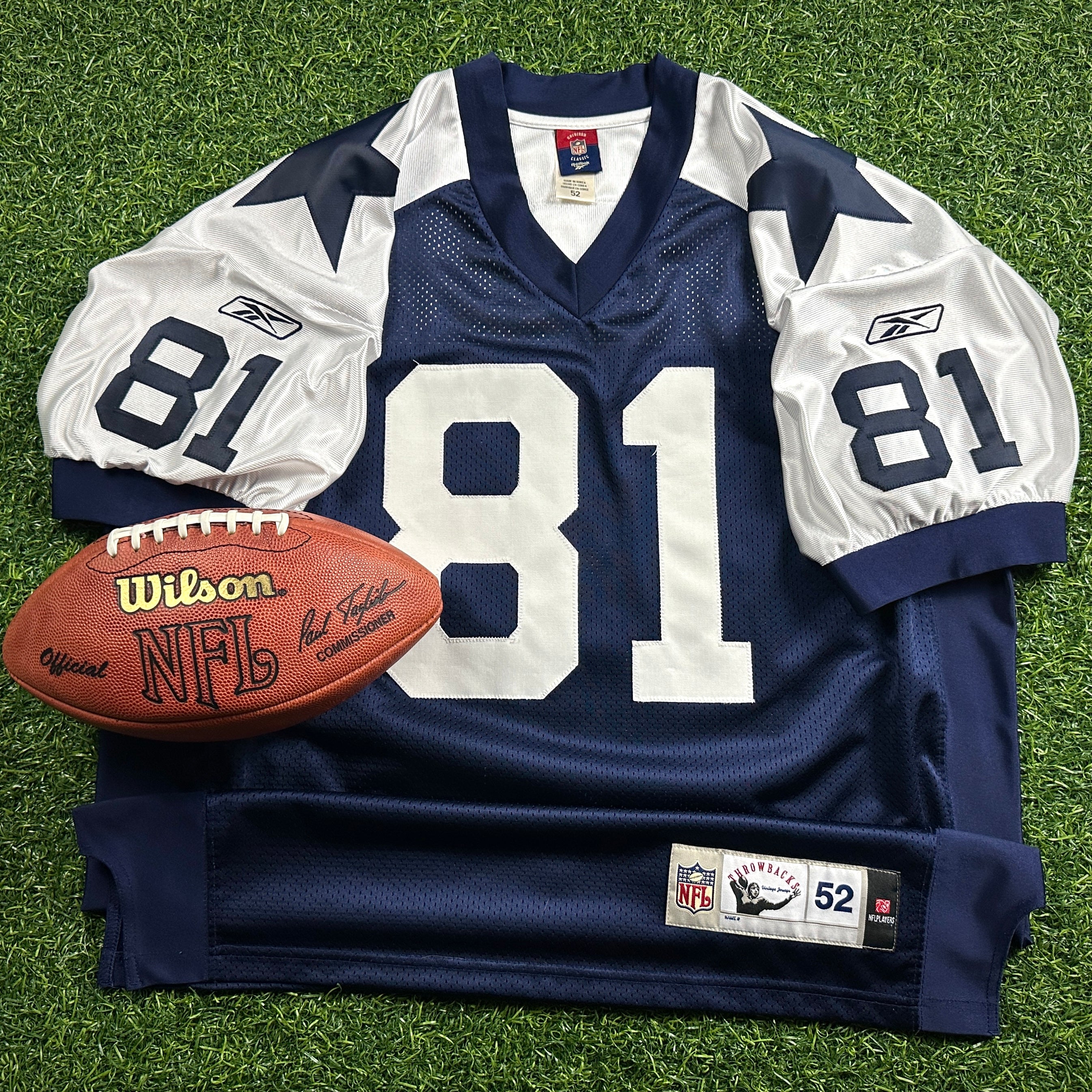 2006 Reebok NFL Authentic Jersey Dallas Cowboys Terrell Owens Sz. 52 Thanksgiving Throwback