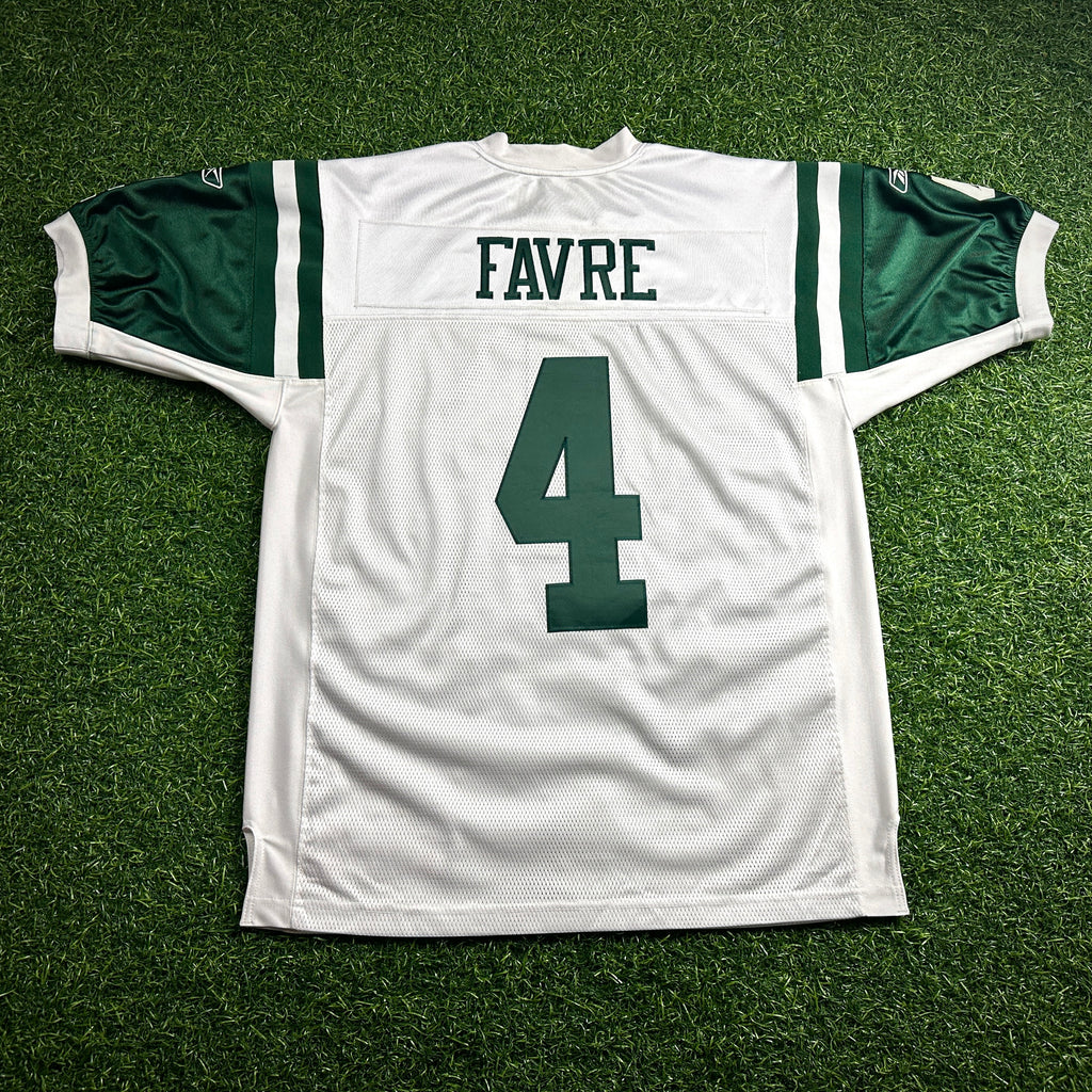 New! 2008 Reebok NFL Authentic Jersey New York Jets Brett Favre Sz. 48 Vintage