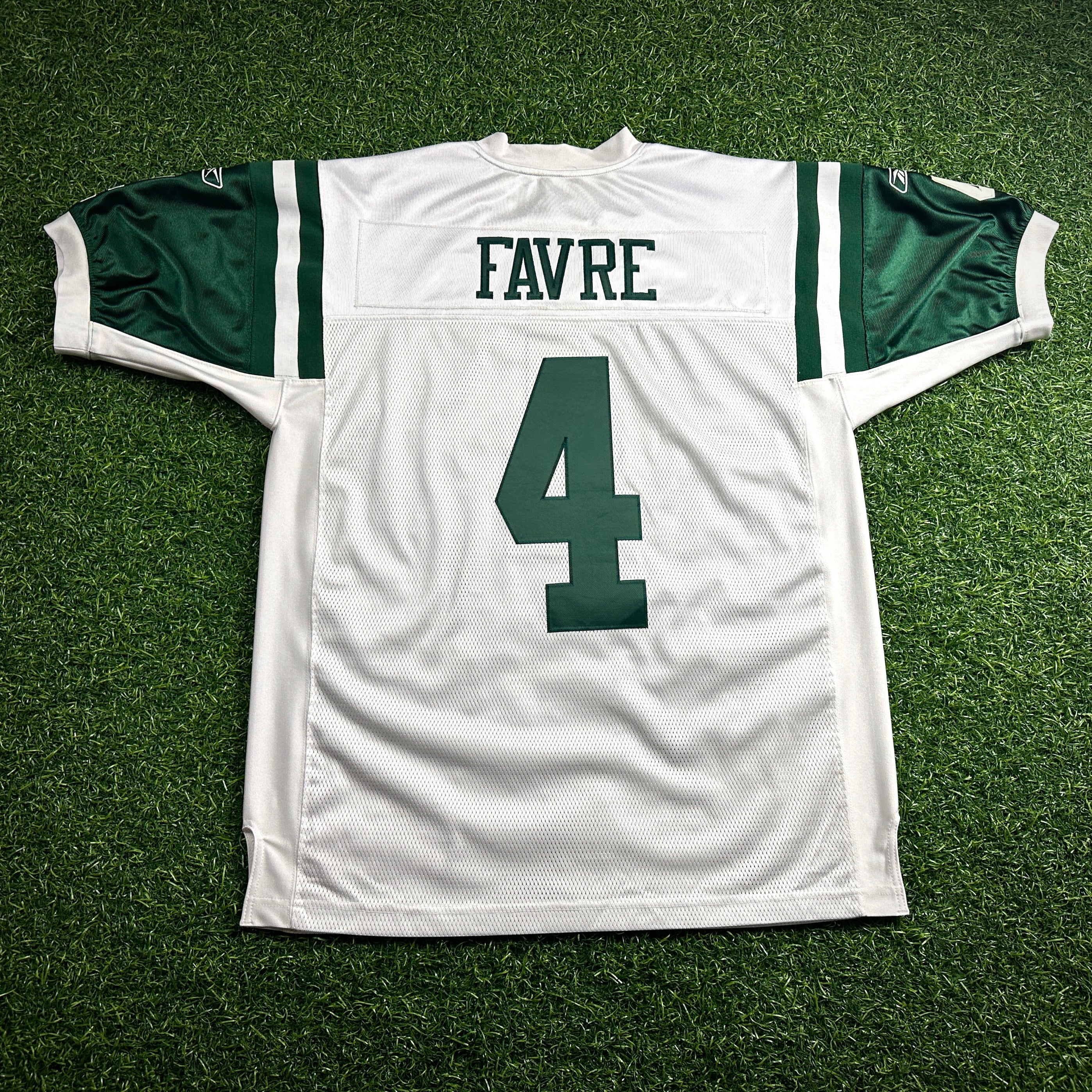 New! 2008 Reebok NFL Authentic Jersey New York Jets Brett Favre Sz. 48 Vintage