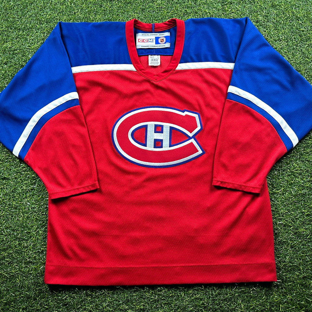 Rare! 2000’s CCM NHL Jersey Montreal Canadiens Sz. L Fashion Throwback Vintage