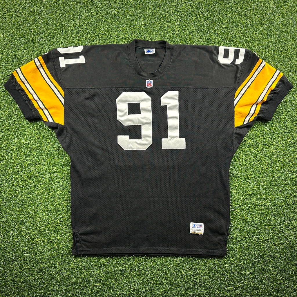 1995 Starter NFL Authentic Jersey Pittsburgh Steelers Kevin Greene Sz 54 Vintage