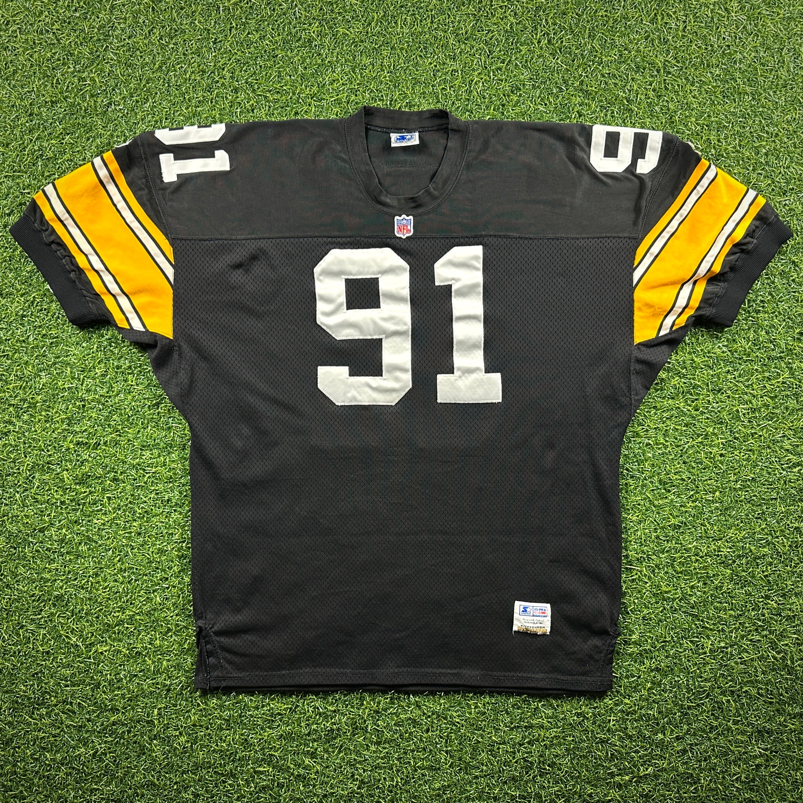 1995 Starter NFL Authentic Jersey Pittsburgh Steelers Kevin Greene Sz 54 Vintage