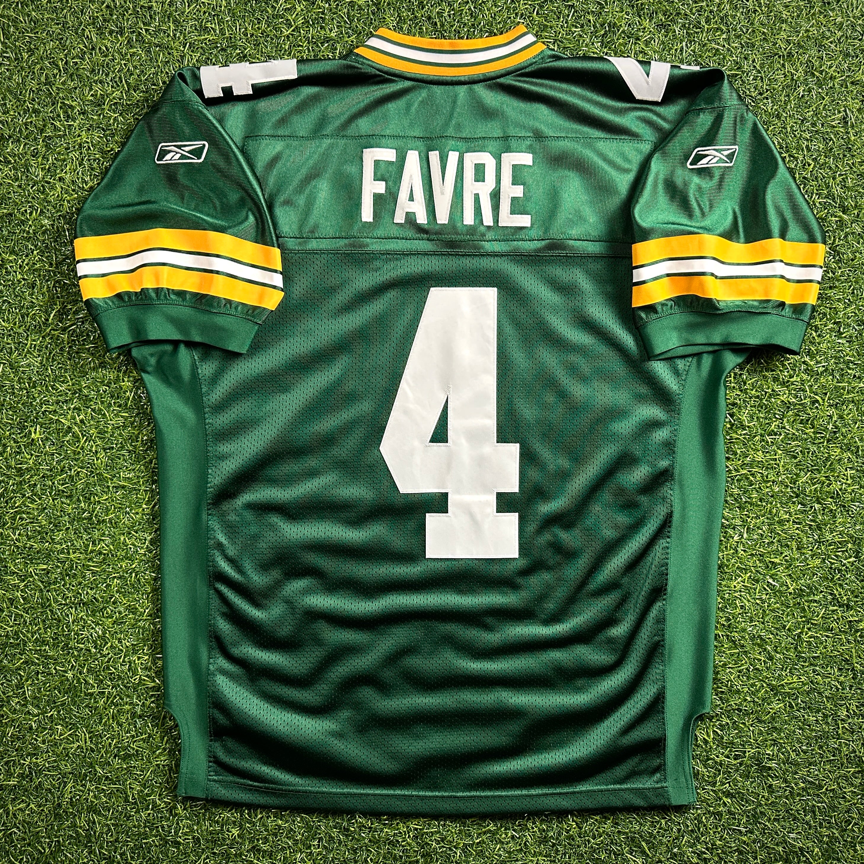 2007 Reebok NFL Authentic Jersey Green Bay Packers Brett Favre Sz. 48 Lambeau Patch