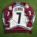 CCM NHL X NFL Mashup Jersey Colorado Avalanche John Elway Sz. 2XL Denver Broncos