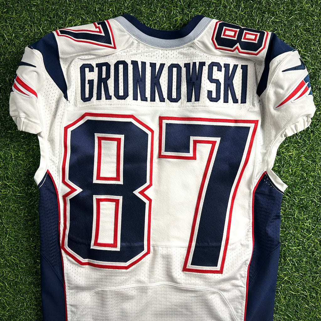 2014 Nike NFL Team-Issued Super Bowl XLIX Game Jersey New England Patriots Rob Gronkowski