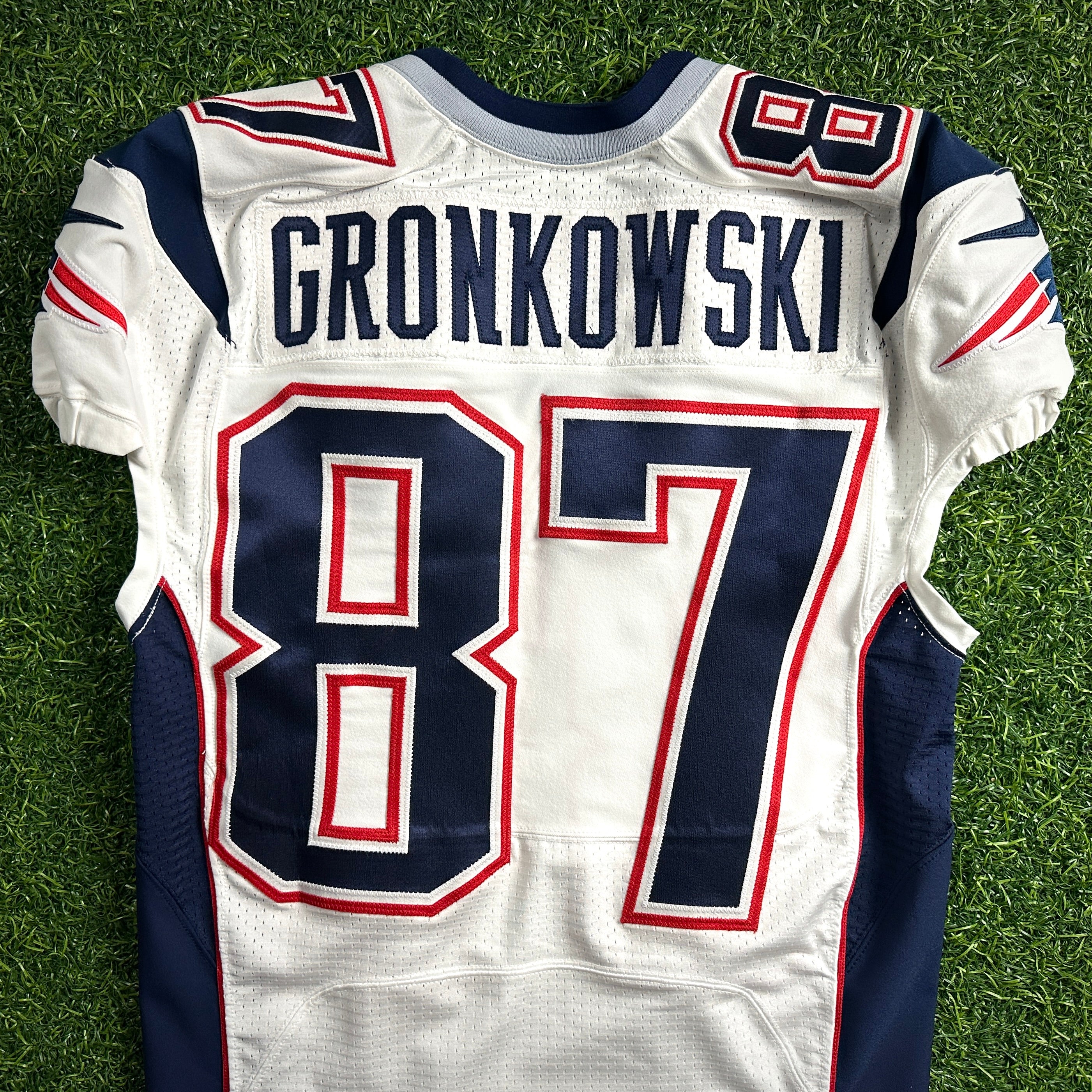 2014 Nike NFL Team-Issued Super Bowl XLIX Game Jersey New England Patriots Rob Gronkowski