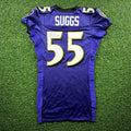 2011 Reebok NFL Authentic Team-Issued Game Jersey Baltimore Ravens Terrell Suggs Autograph PSA Cert