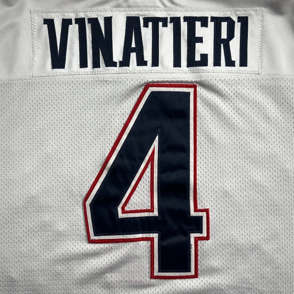 2002 Reebok NFL Authentic Jersey New England Patriots Adam Vinatieri Sz. 54 HOF