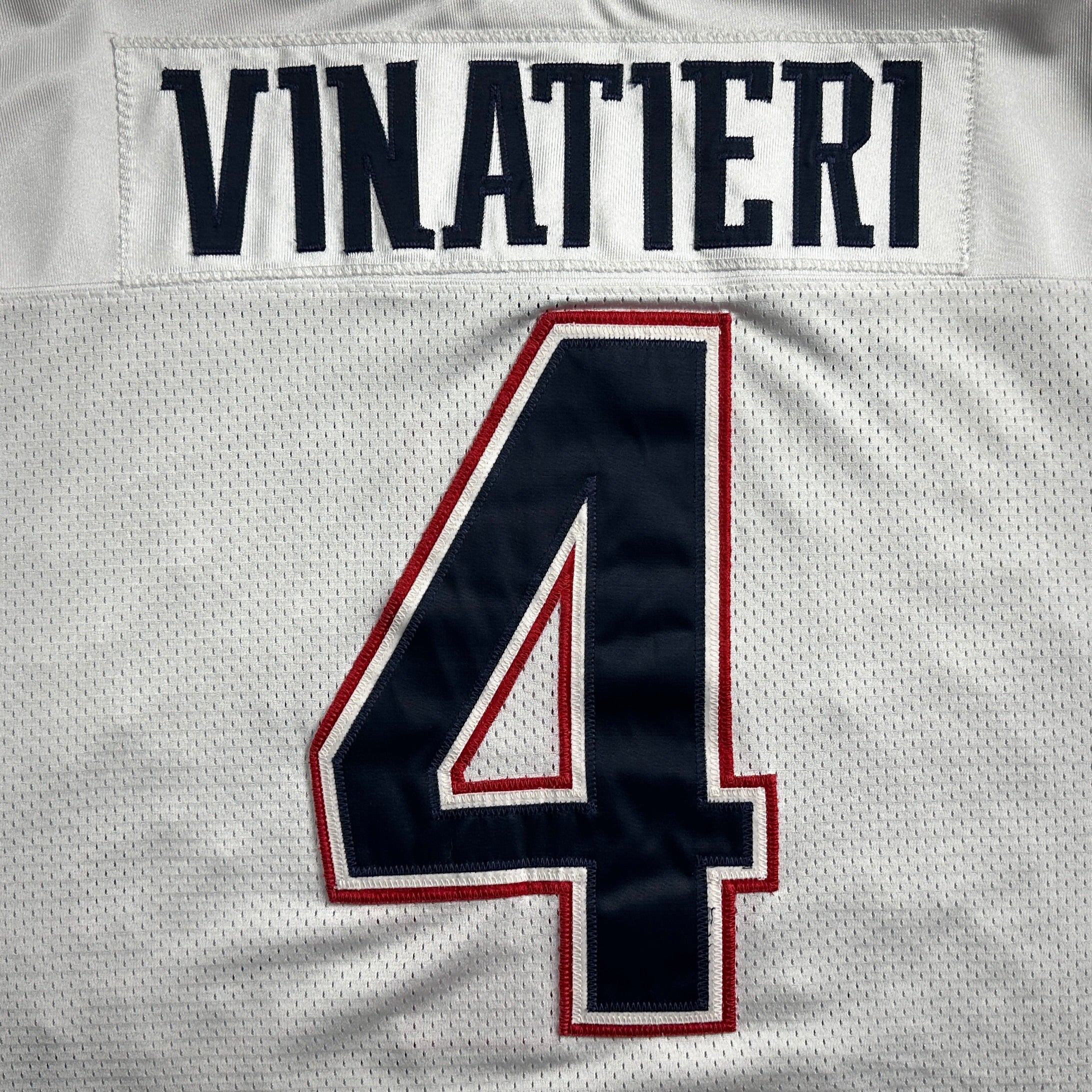 2002 Reebok NFL Authentic Jersey New England Patriots Adam Vinatieri Sz. 54 HOF