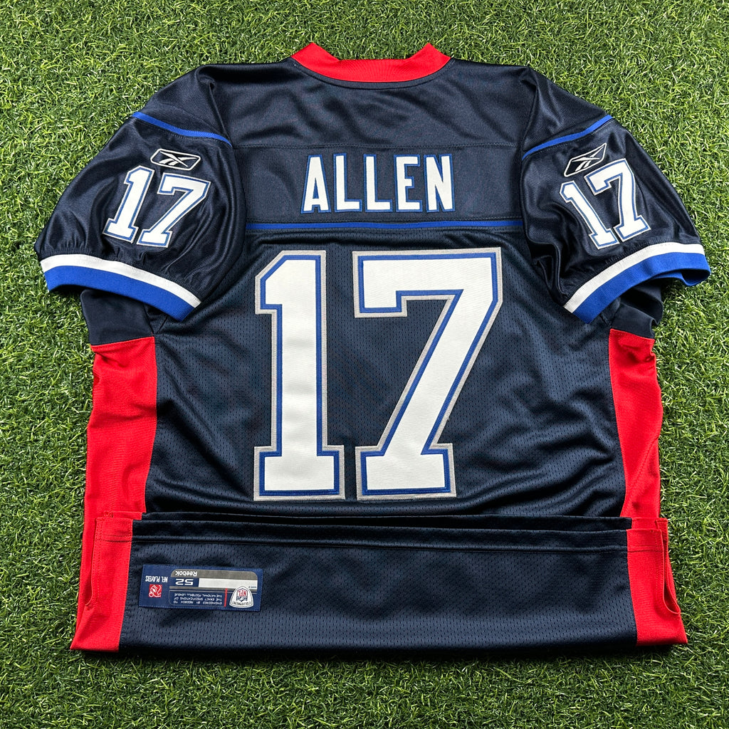 New! Reebok NFL Authentic Reverse Retro Jersey Buffalo Bills Josh Allen Sz. 52