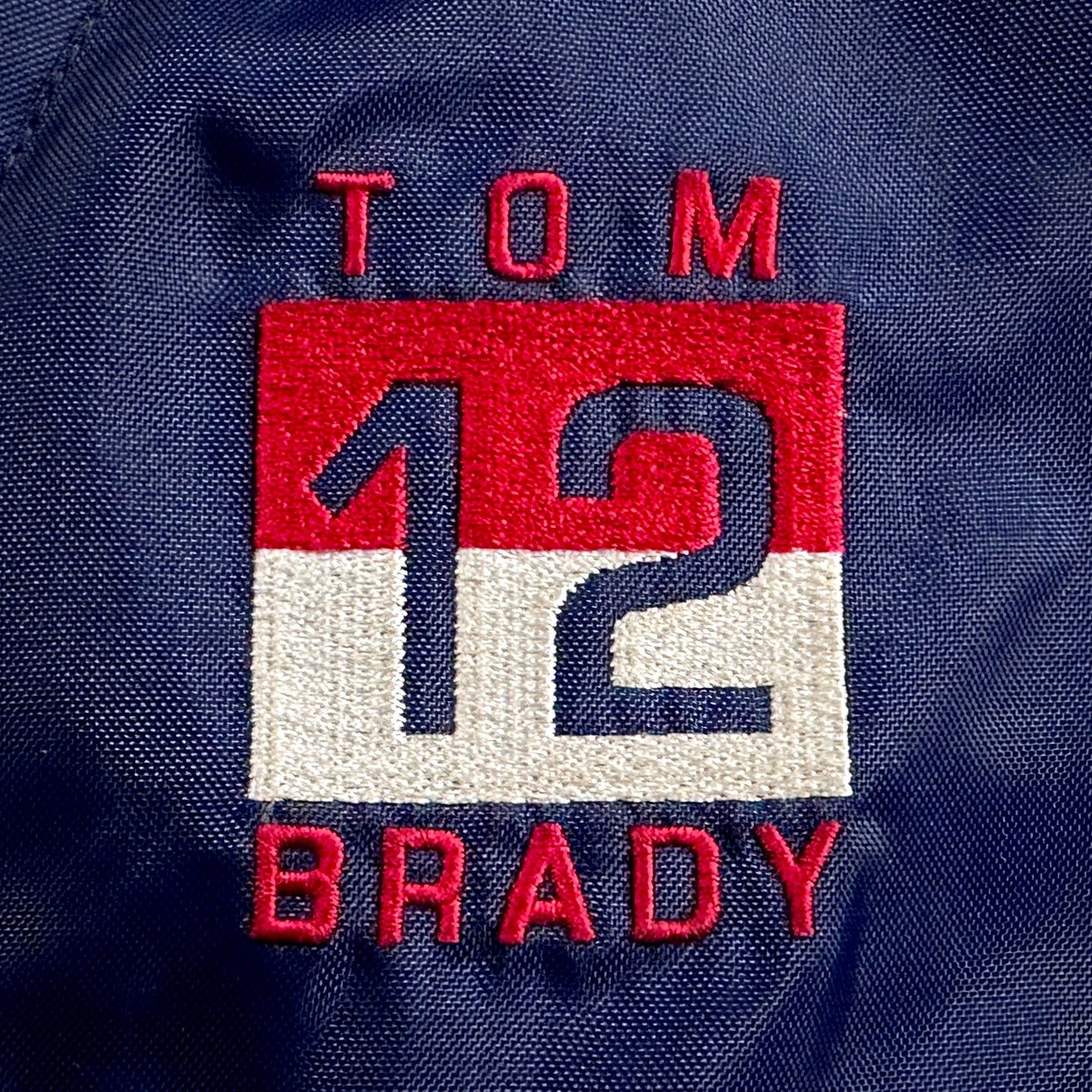 Rare! 2002 Reebok NFL Jacket New England Patriots Tom Brady 12 Sz. L Vintage