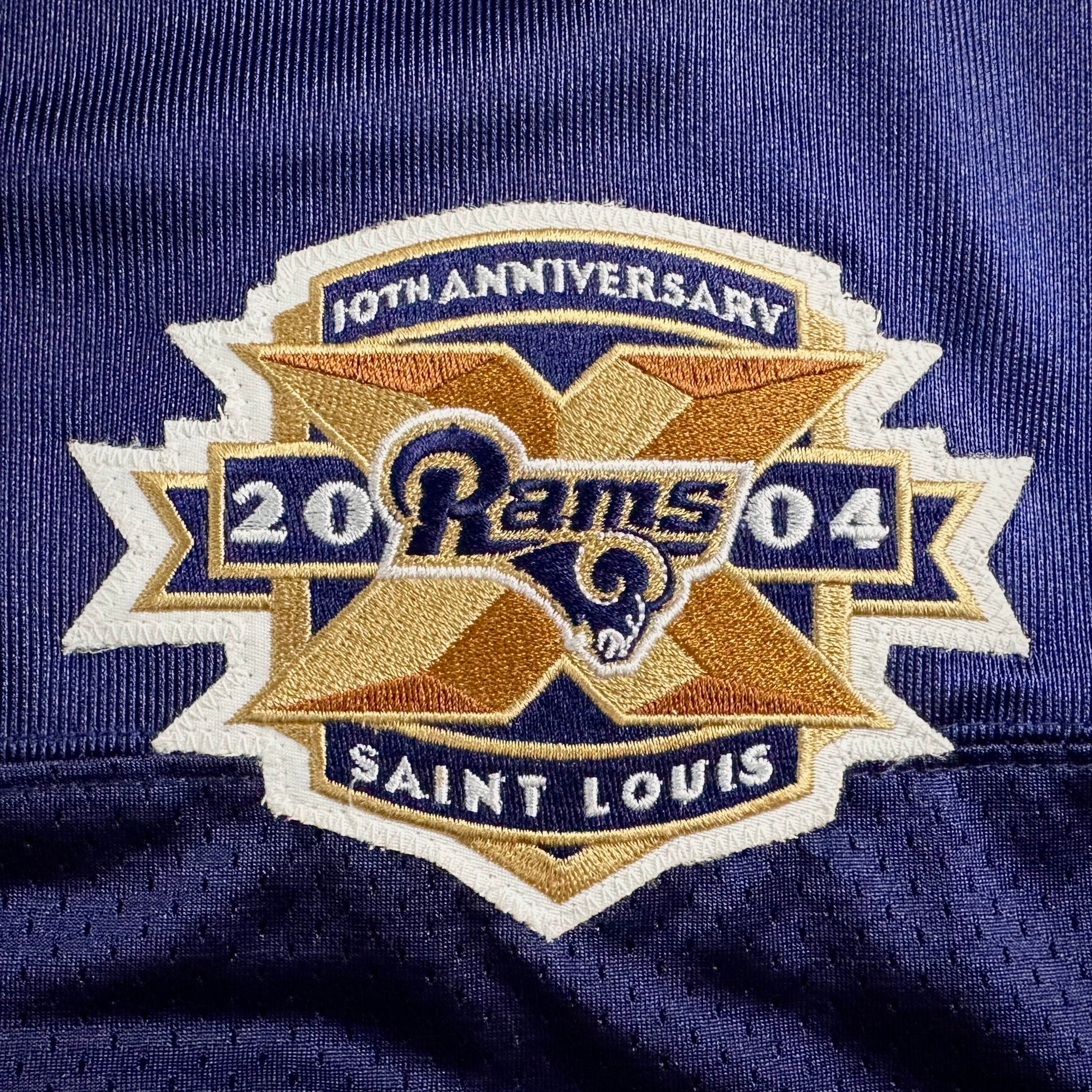 2004 Reebok NFL Authentic Jersey St. Louis Rams Marshall Faulk Sz 52 Vintage HOF