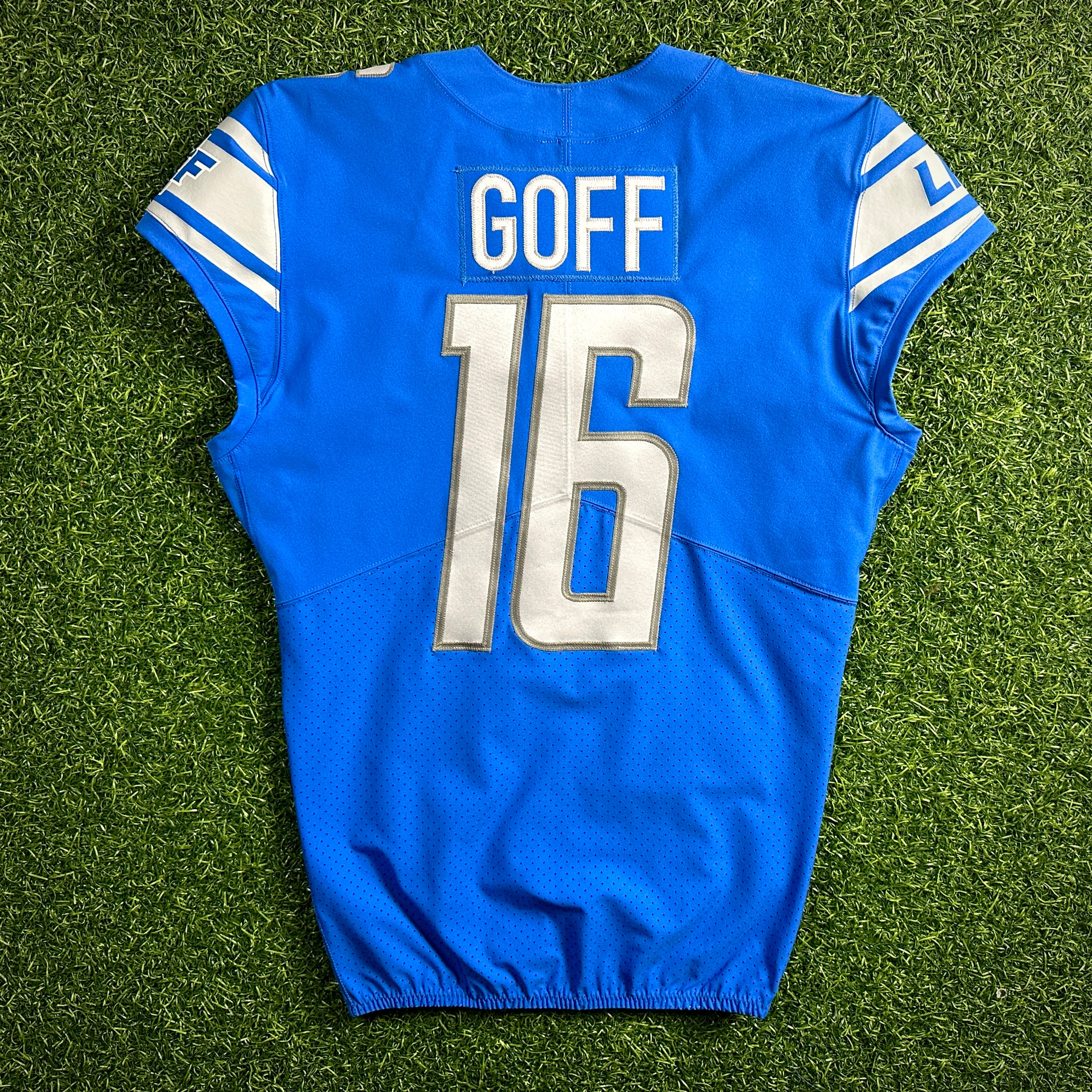 2021 Nike NFL Game-Issued Jersey Detroit Lions Jared Goff Sz. 42 SKILL COVID
