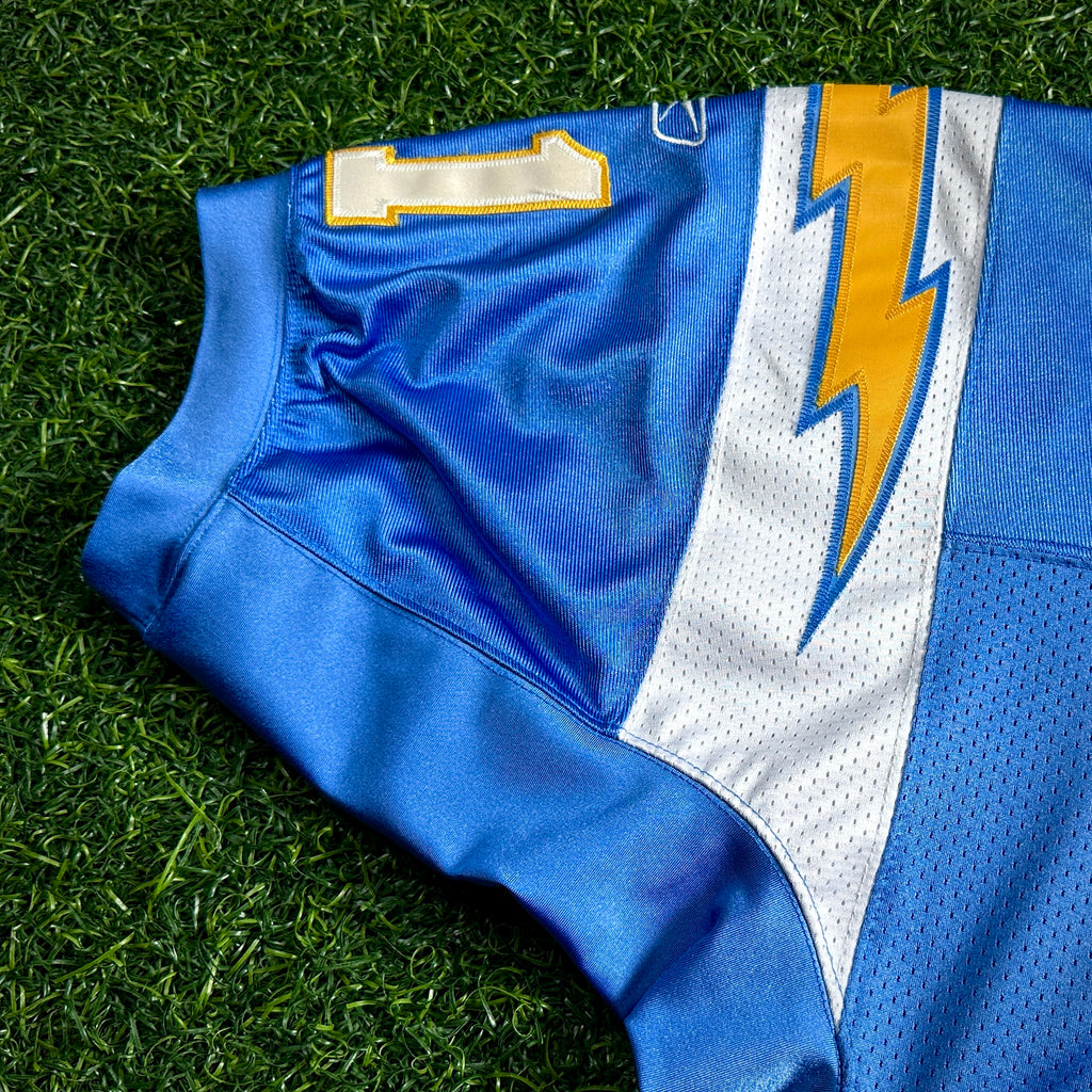 2002 Reebok NFL Authentic Jersey San Diego Chargers LaDanian Tomlinson 52 Throwback