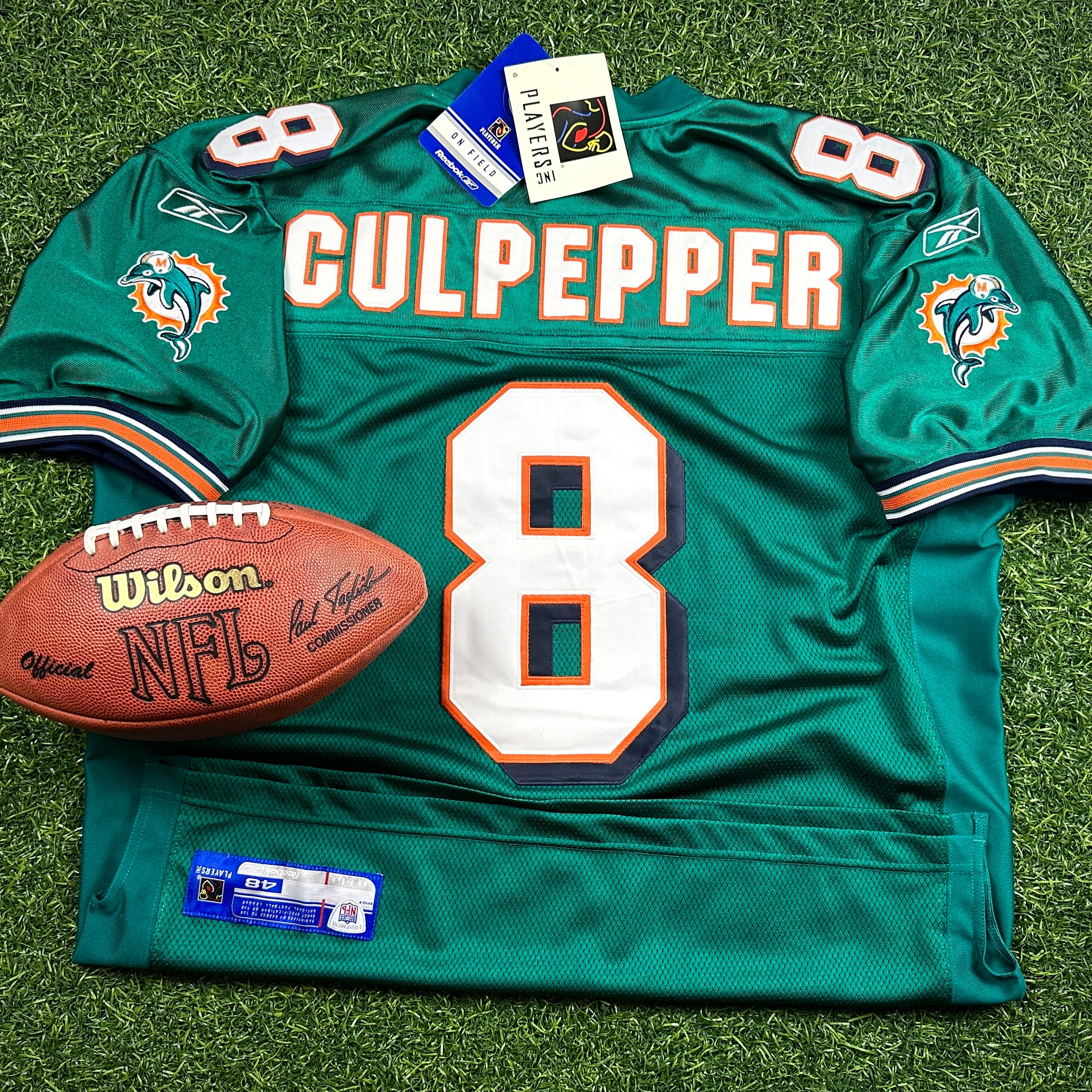New! 2006 Reebok NFL Authentic Jersey Miami Dolphins Daunte Culpepper Sz. 48 NWT