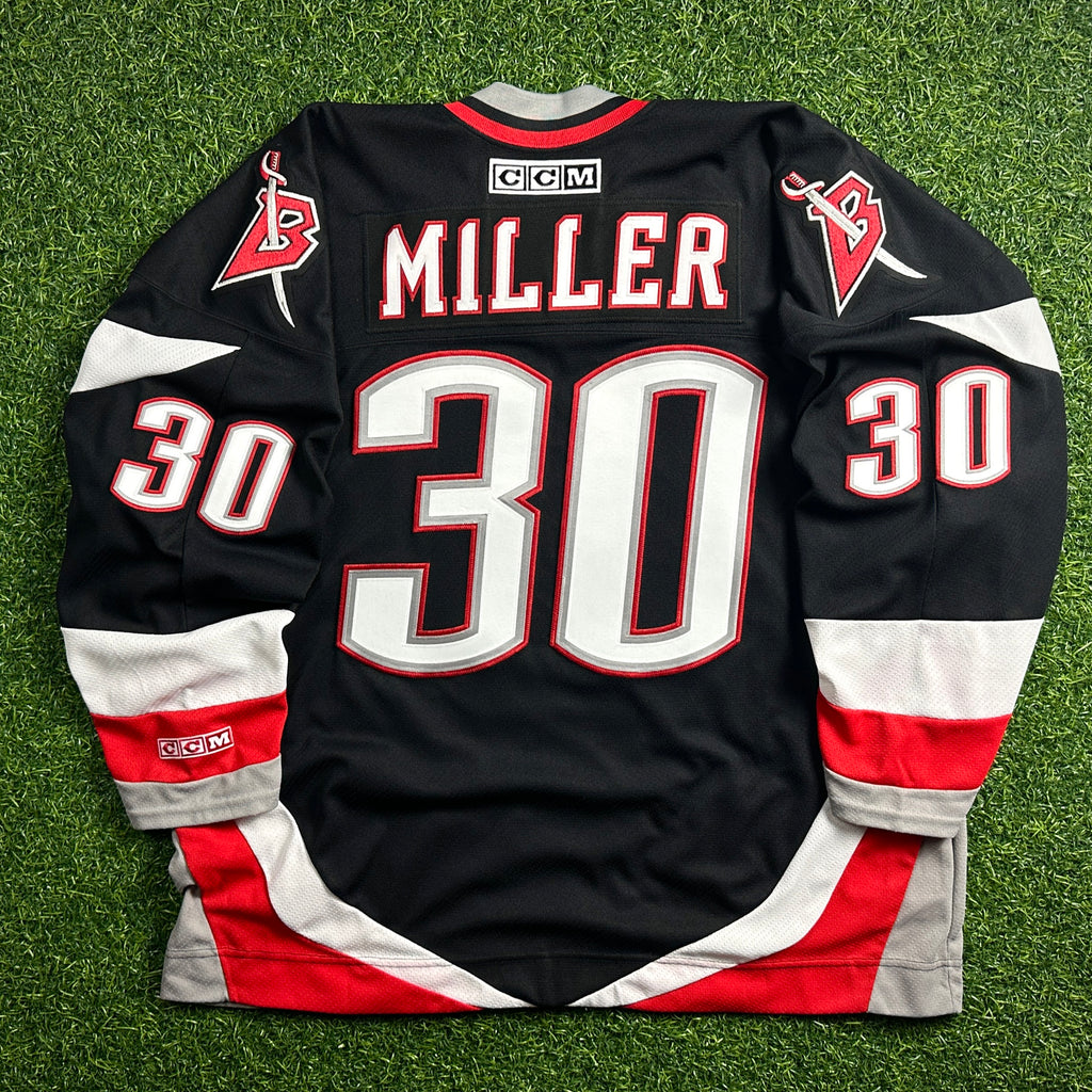 2002 CCM NHL Buffalo Sabres Jersey Ryan Miller Sz 2XL Vintage Rookie Goathead MiC