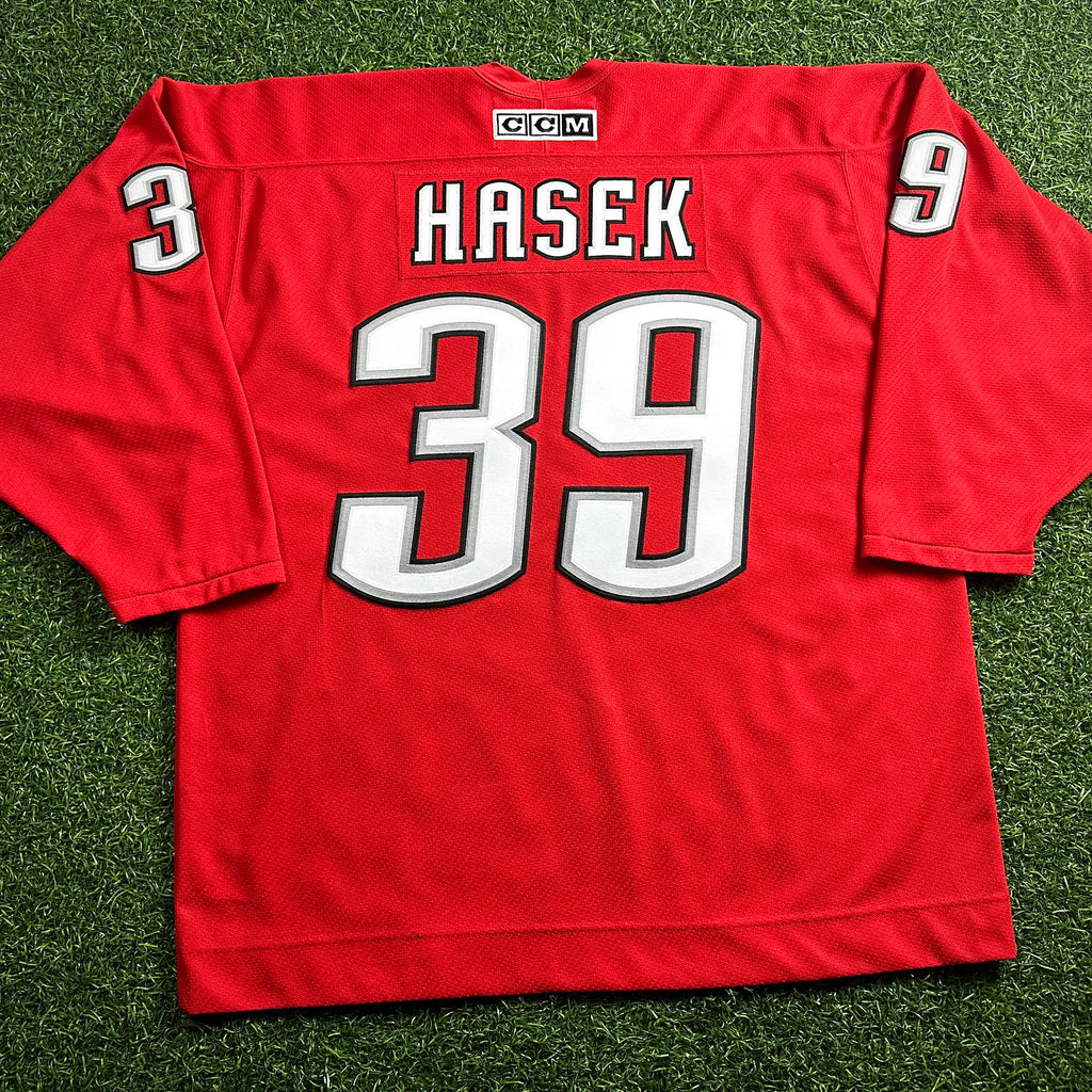 2000 CCM NHL Practice Jersey Buffalo Sabres Dominik Hasek Red Alternate Sz. XL
