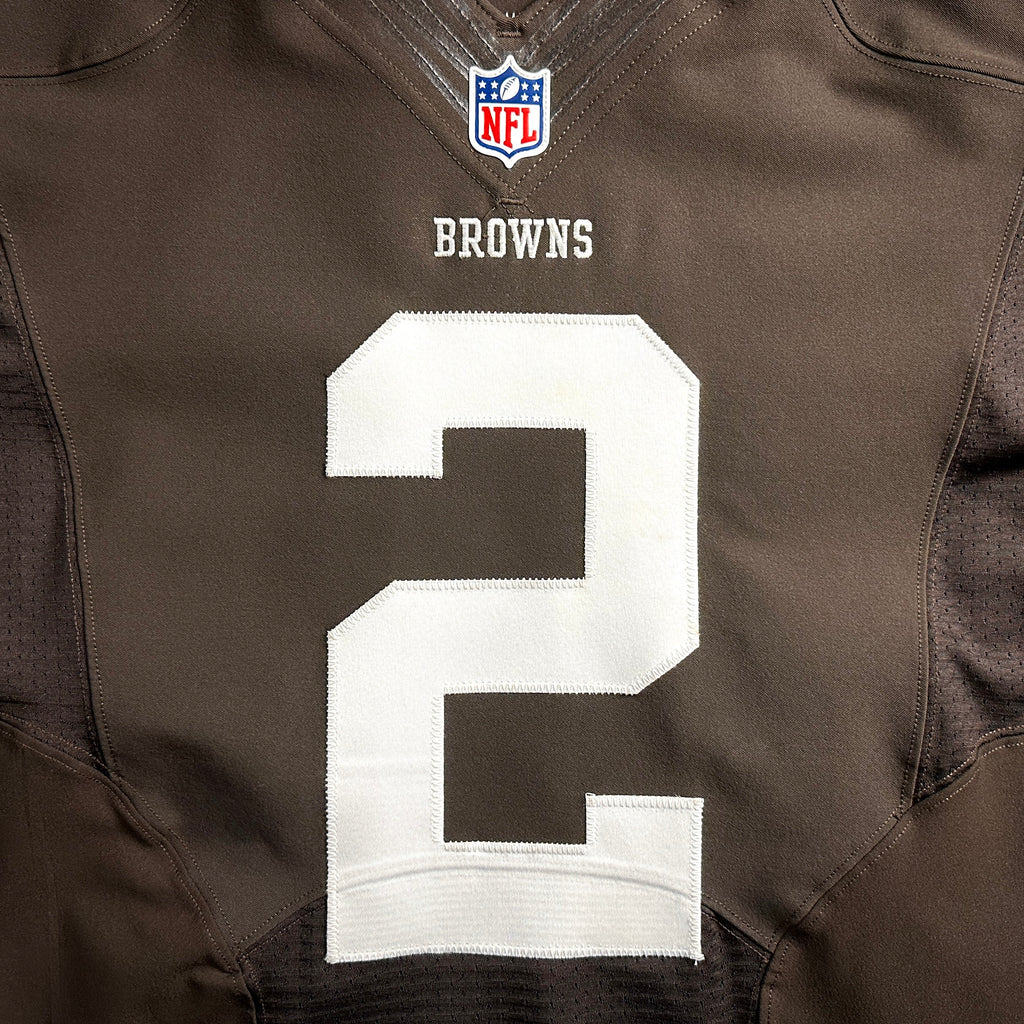 2014 Nike NFL Team Issued Jersey Cleveland Browns Johnny Manziel Autograph Rookie