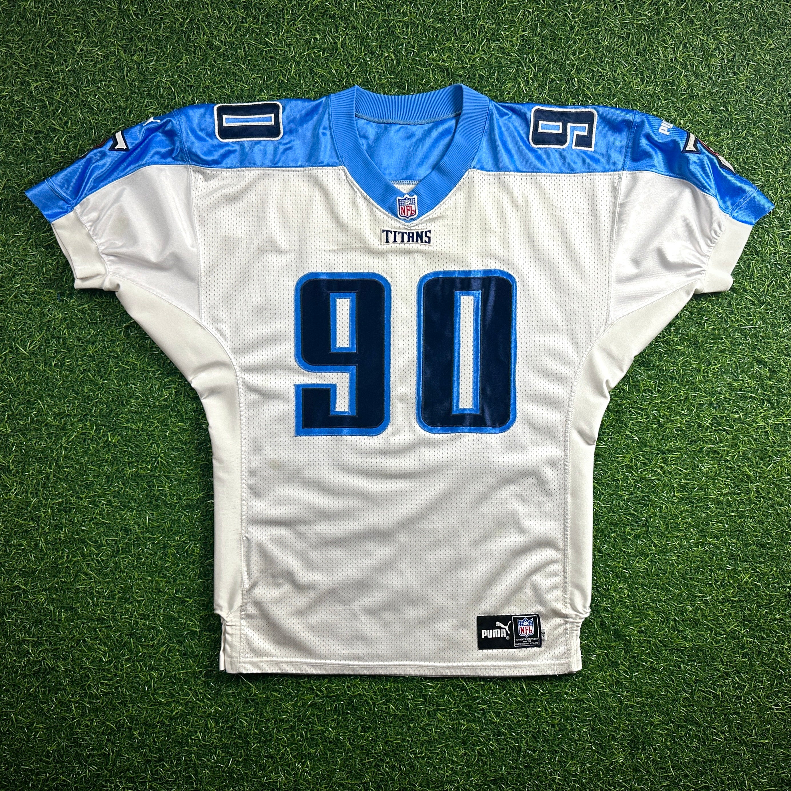 1999 Puma NFL Pro Model Authentic Jersey Tennessee Titans Jevon Kearse Rookie Sz. 46 Berlin WI