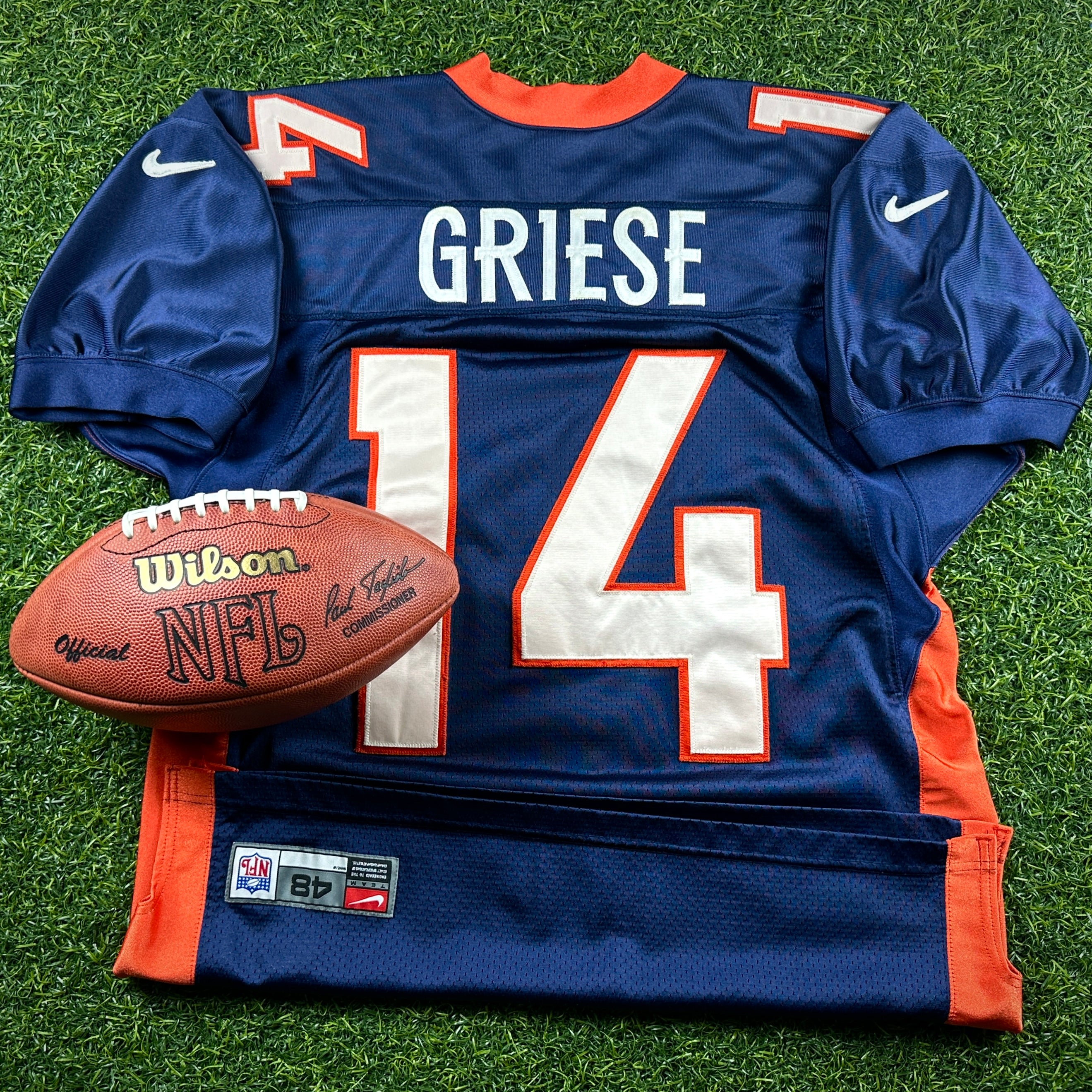 2000 Nike NFL Authentic Jersey Denver Broncos QB Brian Griese Sz. 48 Vintage