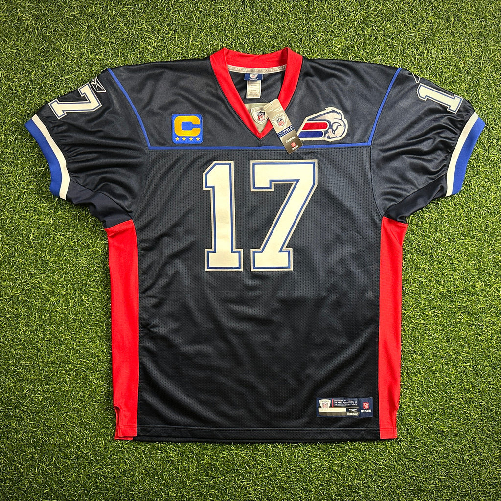 New! Reebok NFL Authentic Reverse Retro Jersey Buffalo Bills Josh Allen Sz. 52 Alt Logo