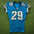 2007 Reebok NFL Game-Used Jersey Jacksonville Jaguars Brian Williams Teal Throwback