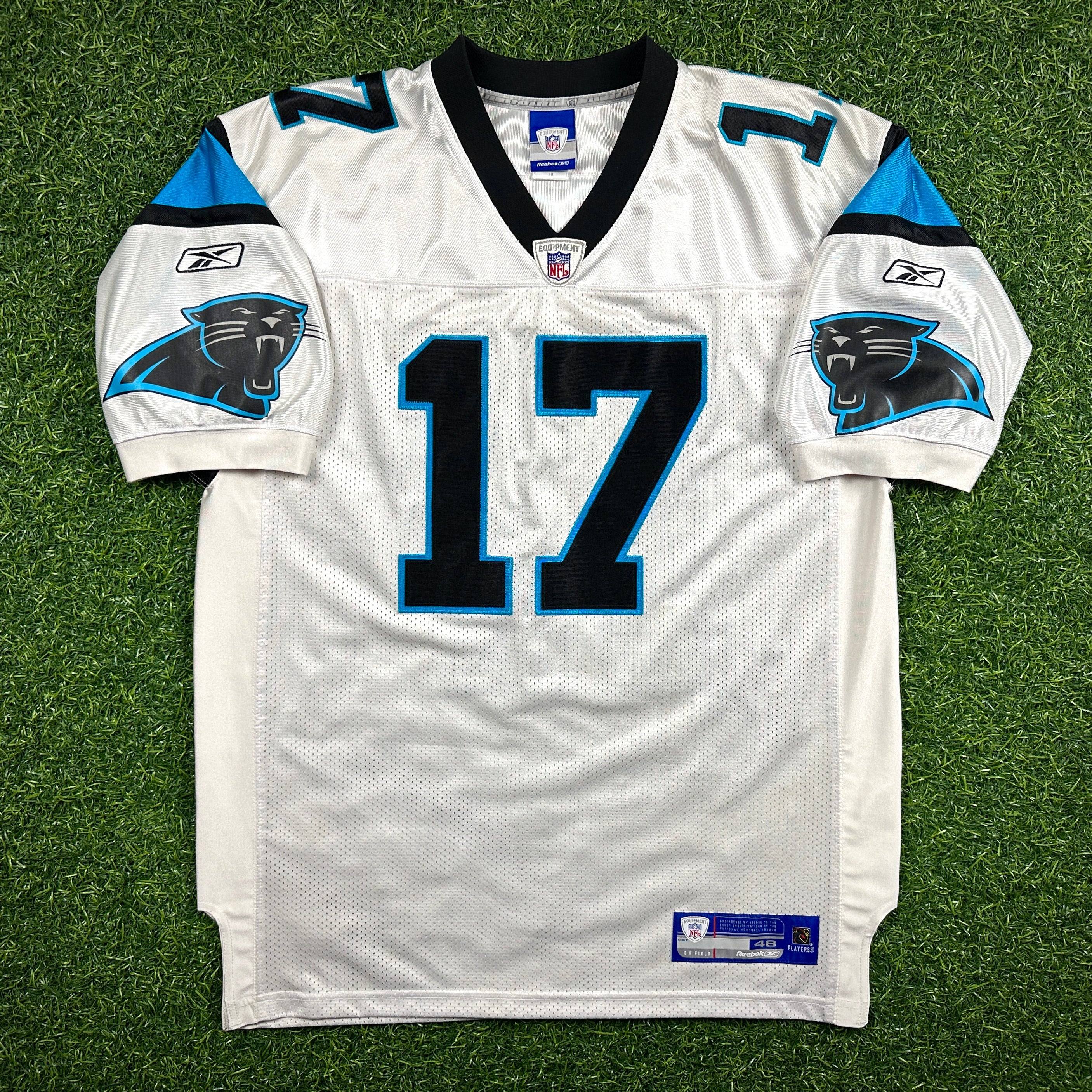 2003 Reebok NFL Authentic Jersey Carolina Panthers Jake Delhomme Sz. 48 Vintage