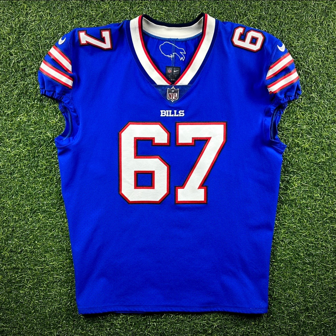 2020 Nike NFL Team-Issued Game Jersey Buffalo Bills Quinton Spain Sz. 50 LINE Team COA