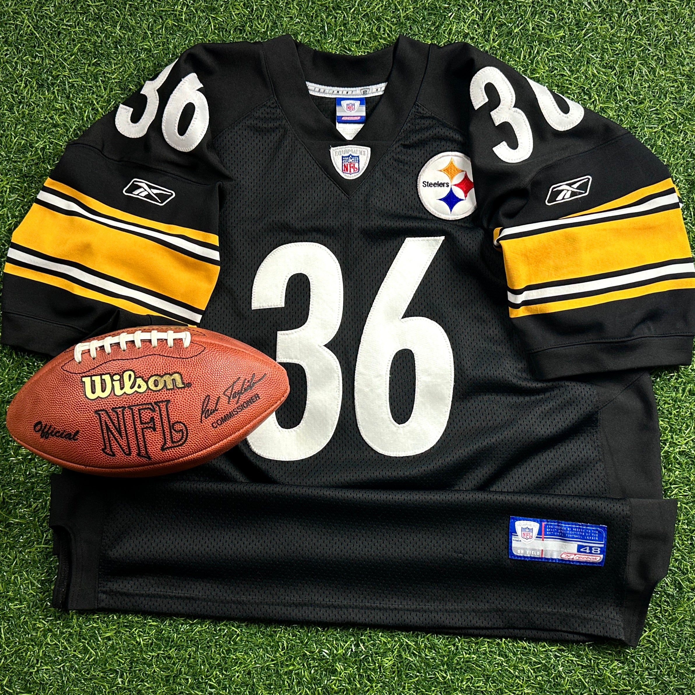 2003 Reebok NFL Authentic Jersey Pittsburgh Steelers Jerome Bettis Sz 48 Vintage