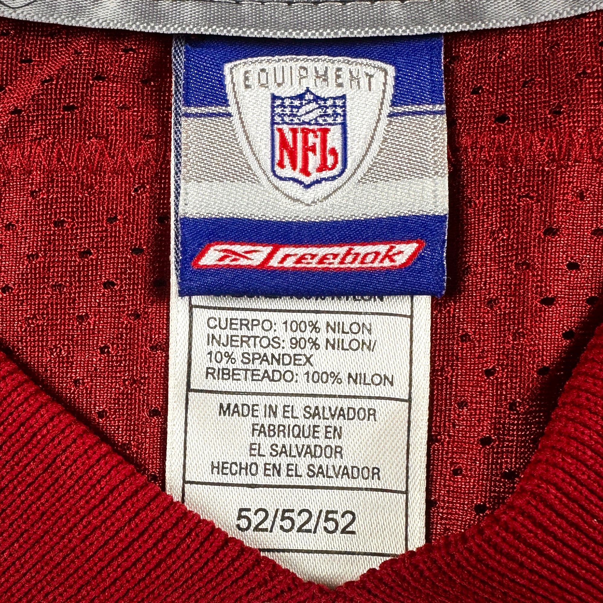 2002 Reebok NFL Authentic Jersey San Francisco 49ers Terrell Owens Sz 52 Vintage