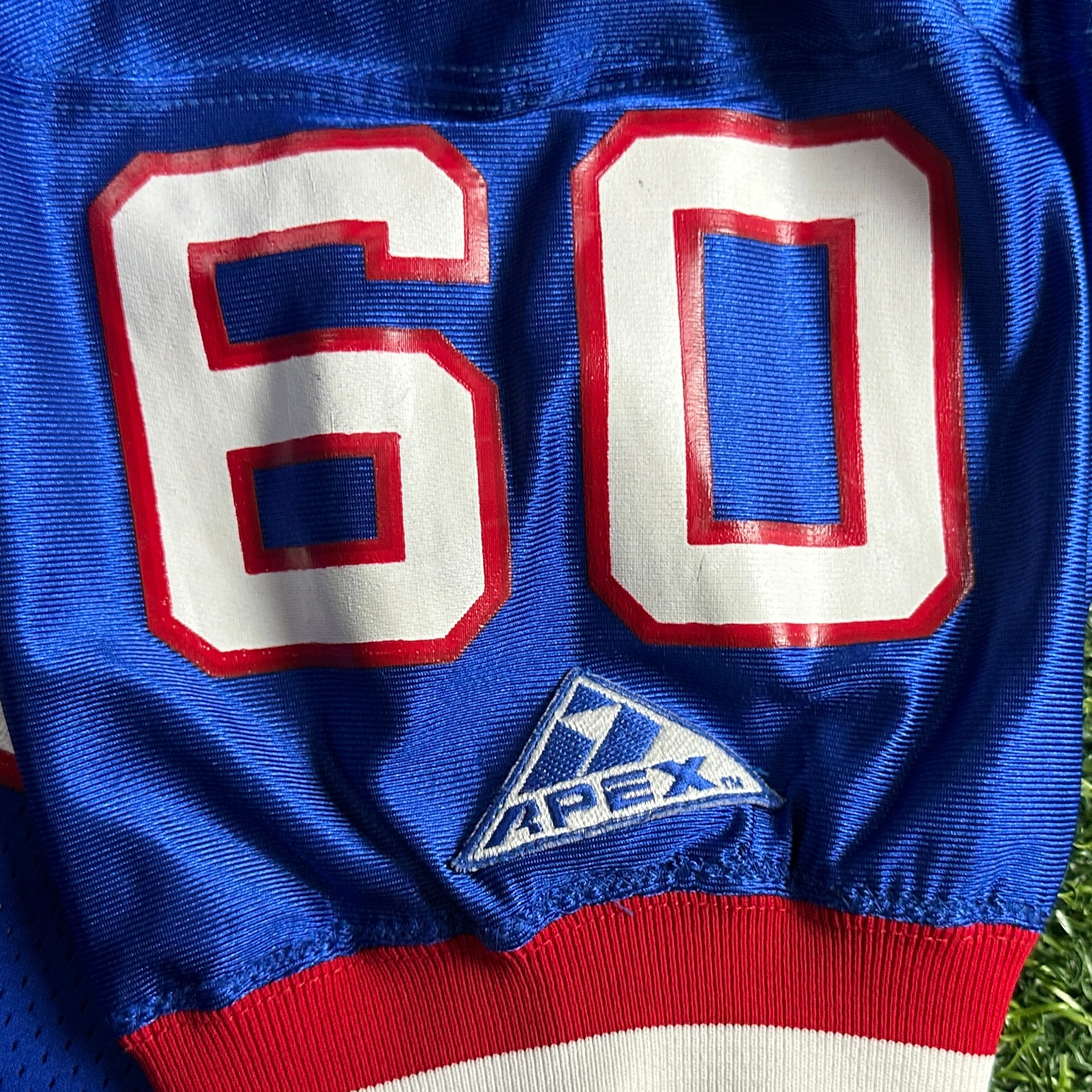 1994 Apex NFL Game Used Rookie Jersey New York Giants Jason Winrow 48 Ohio State
