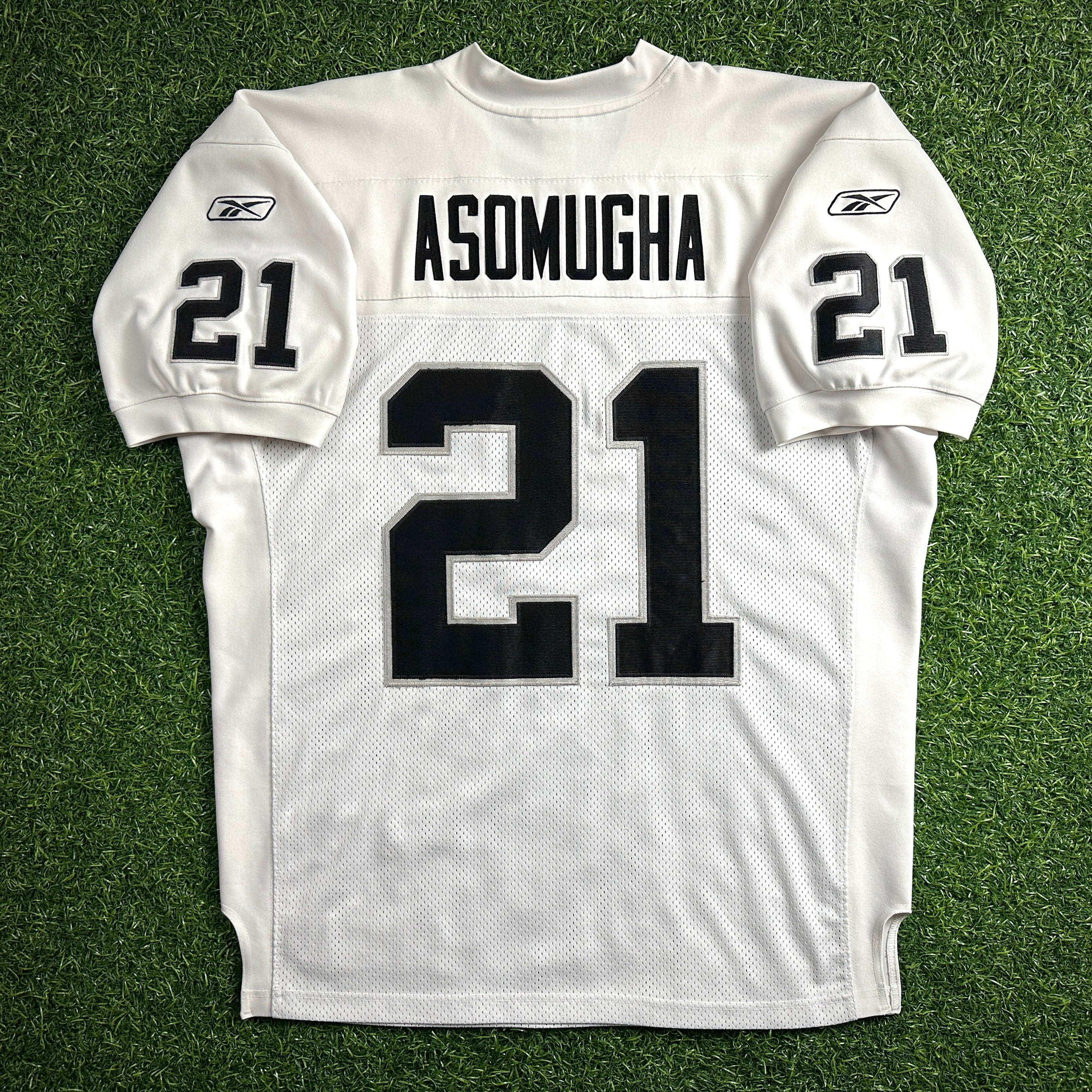 2007 Reebok NFL Authentic Jersey Oakland Raiders Nmandi Asomugha Sz. 50 Vintage