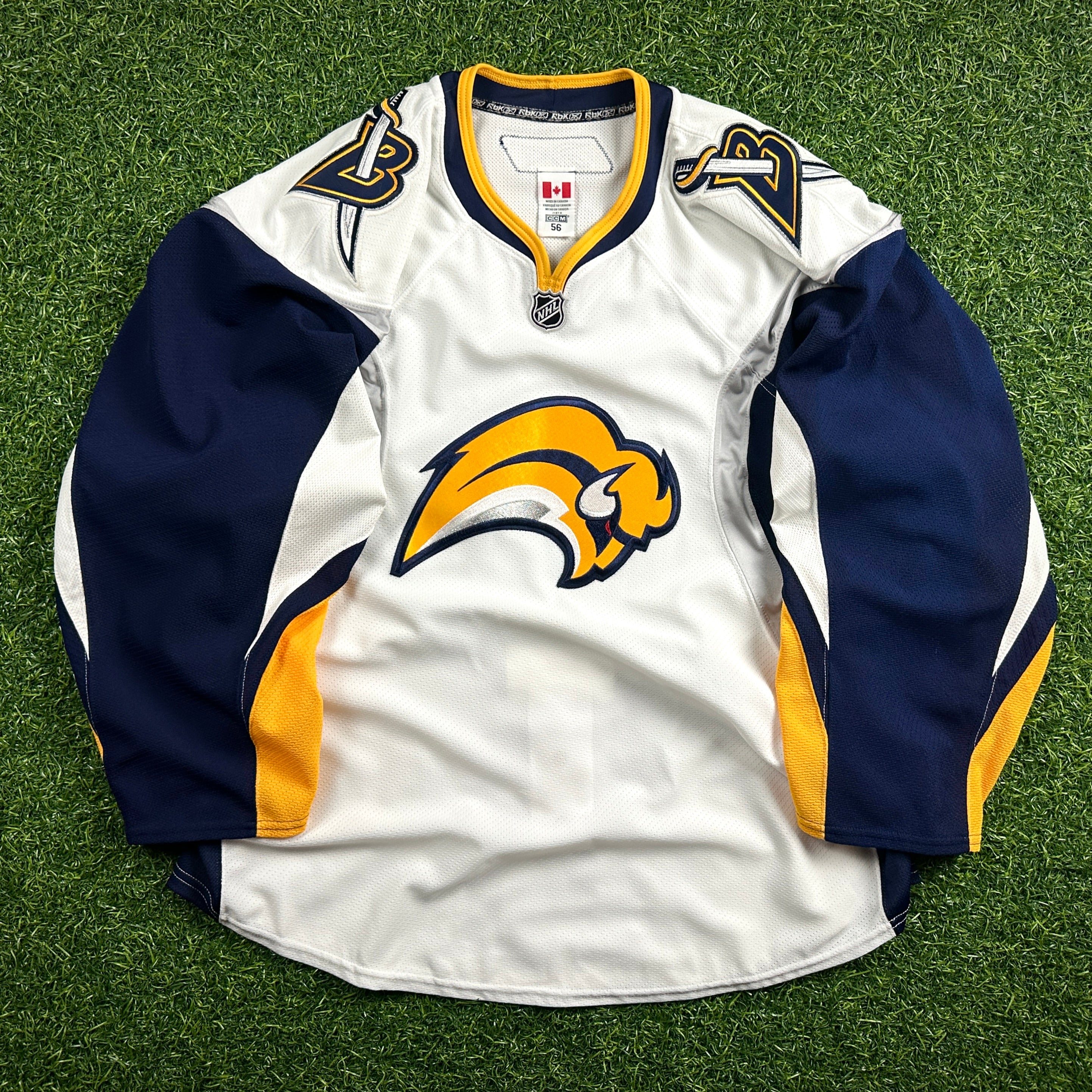 2007/08 Reebok NHL Team Issued Game Jersey Buffalo Sabres Sz. 56 MIC Throwback