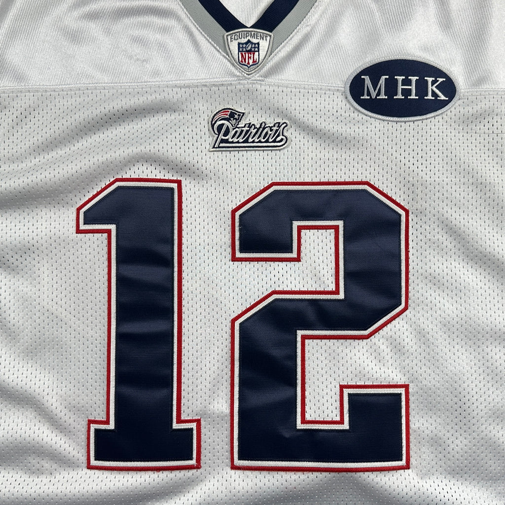 2011 Reebok NFL Authentic White Jersey New England Patriots Tom Brady Sz. 50