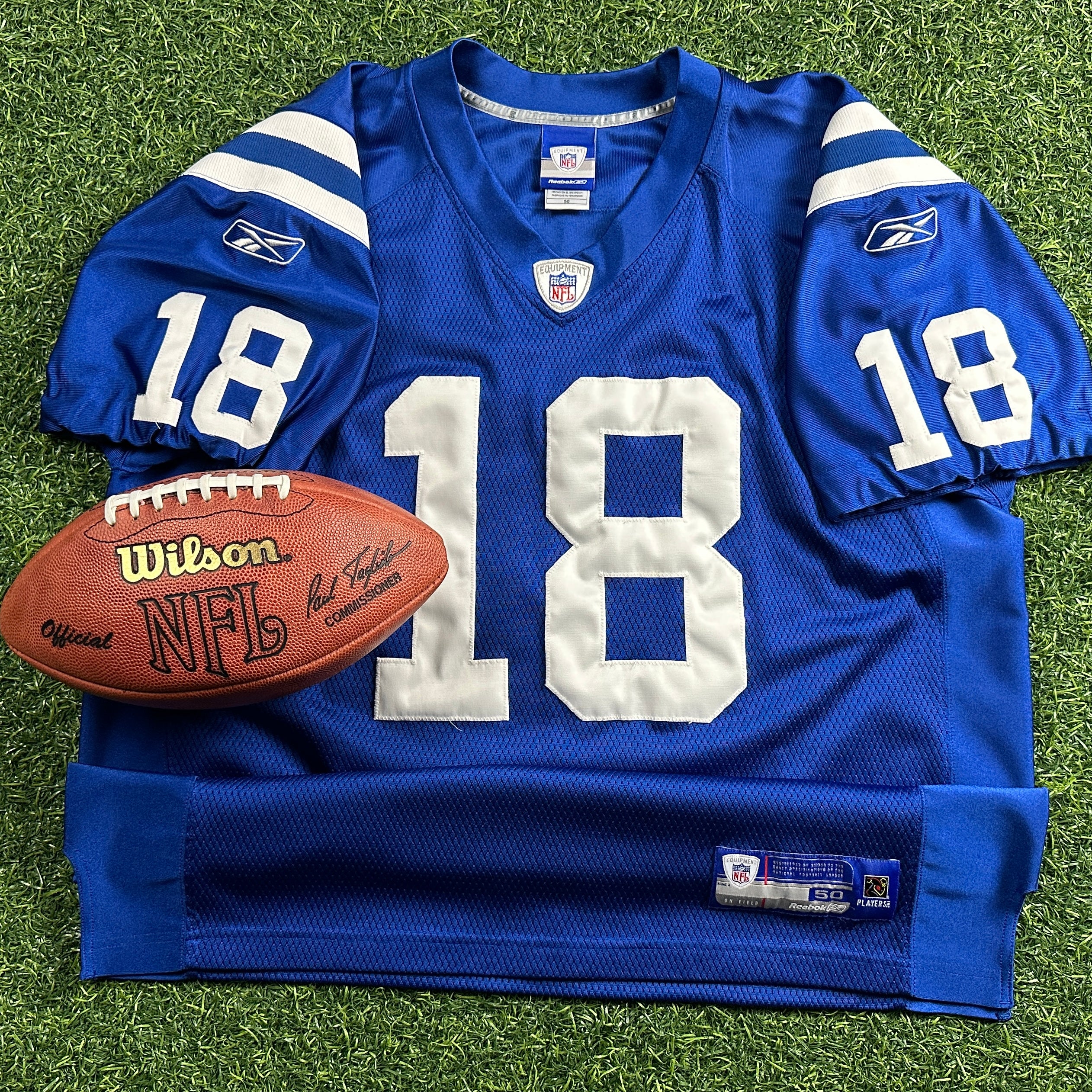 2005 Reebok NFL Authentic Jersey Indianapolis Colts Peyton Manning Sz. 50 Vintage