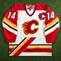 1998/99 Pro Player NHL Authentic Jersey Calgary Flames Theo Fleury Sz 52 Vintage