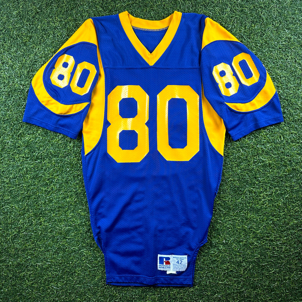 1990 Russell Athletic NFL Team Issued Game Jersey Los Angeles Rams Henry Ellard Sz. 42