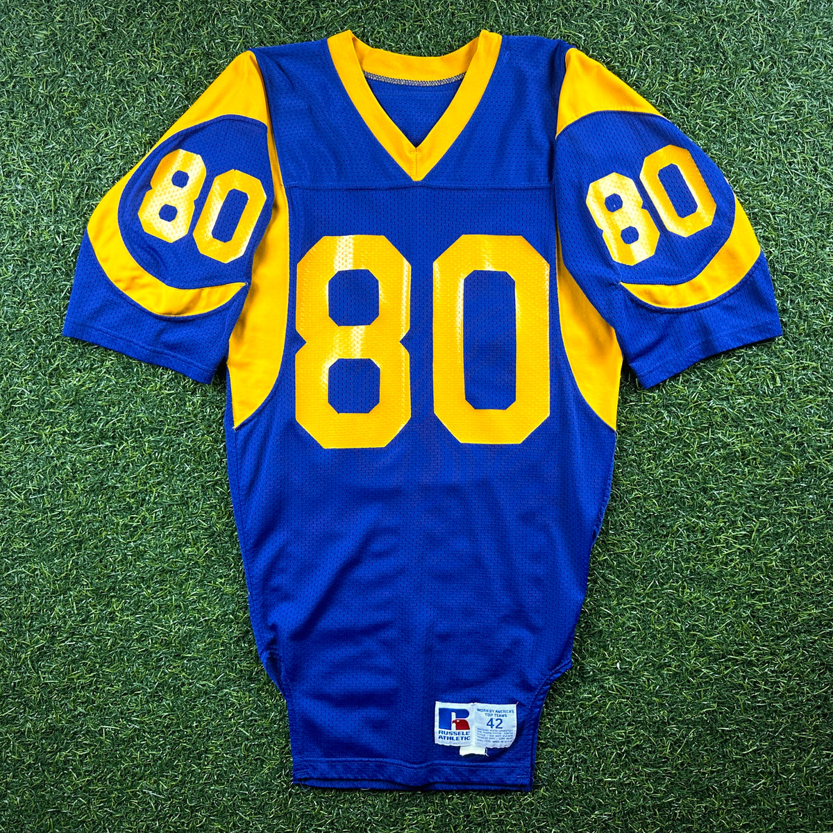 1990 Russell Athletic NFL Team Issued Game Jersey Los Angeles Rams Henry Ellard Sz. 42