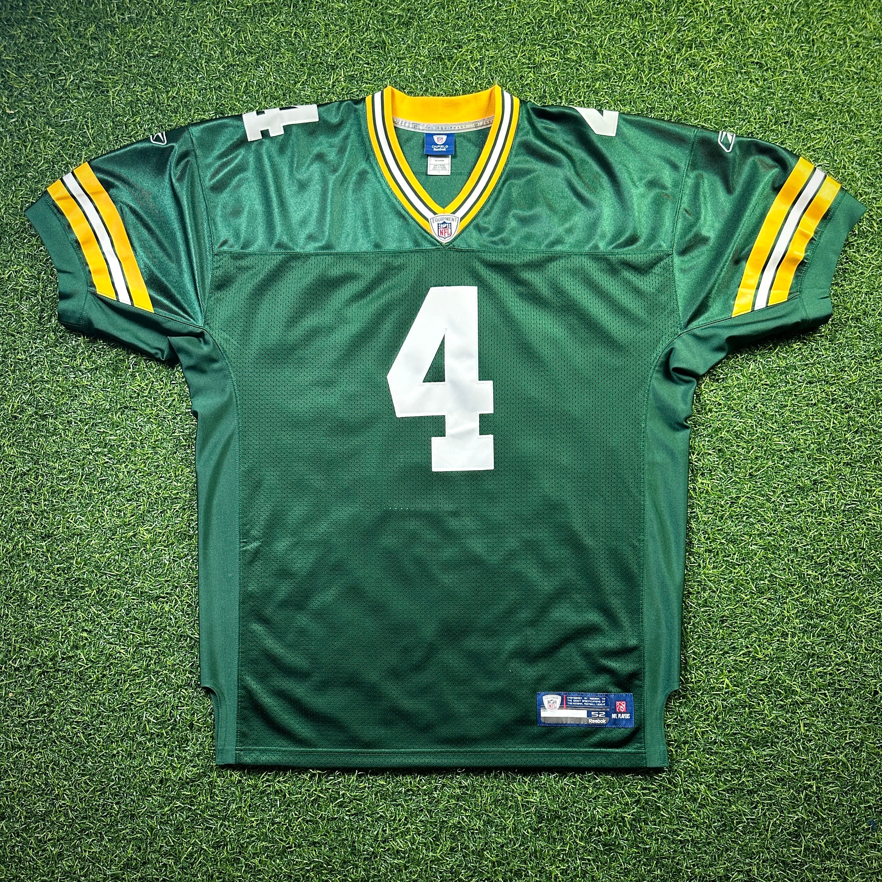 Reebok NFL Authentic Jersey Green Bay Packers Brett Favre Sz. 52 Vintage