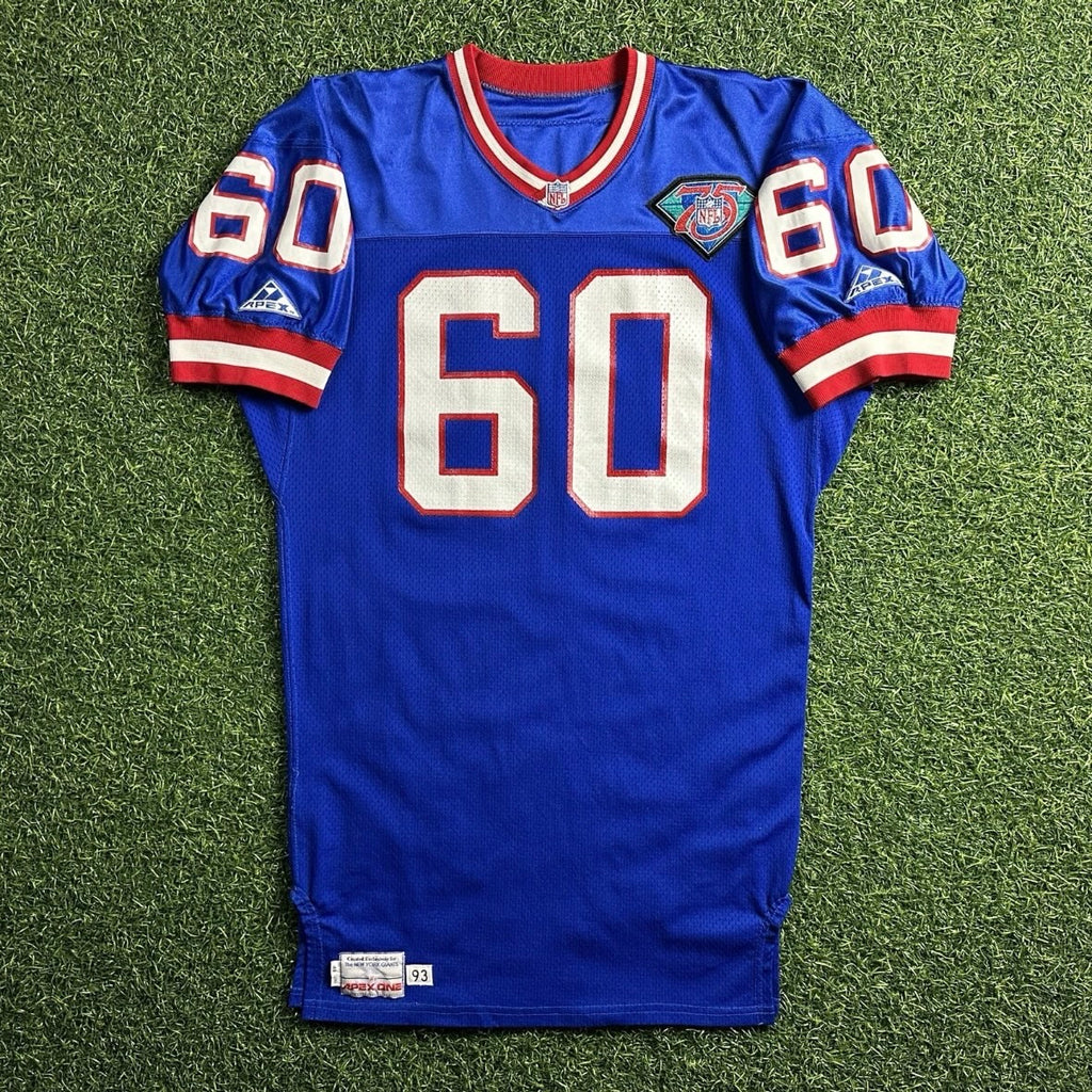 1994 Apex NFL Game Used Rookie Jersey New York Giants Jason Winrow 48 Ohio State