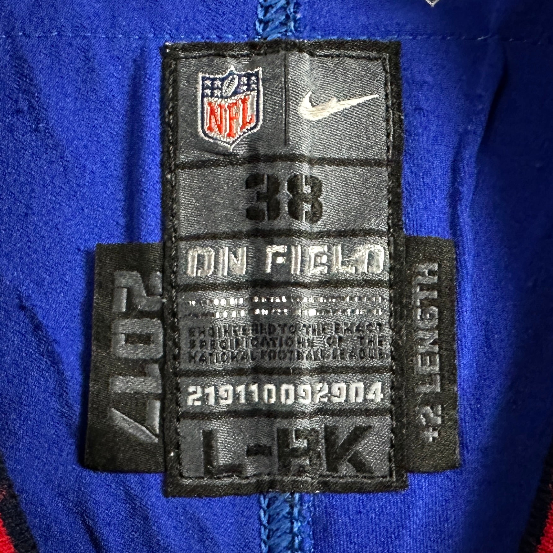 2017 Nike NFL Game-Used Rookie Jersey Buffalo Bills Marcus Sayles Sz. 38 Team COA